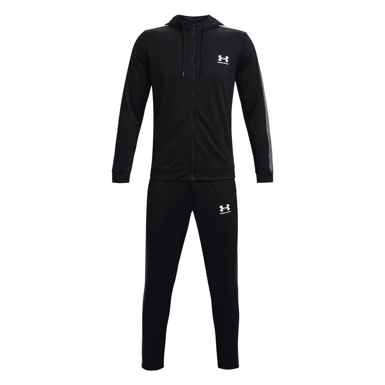 Under Armour Men's Poly Tracksuit - Black/Grey - ViaductClothing - -