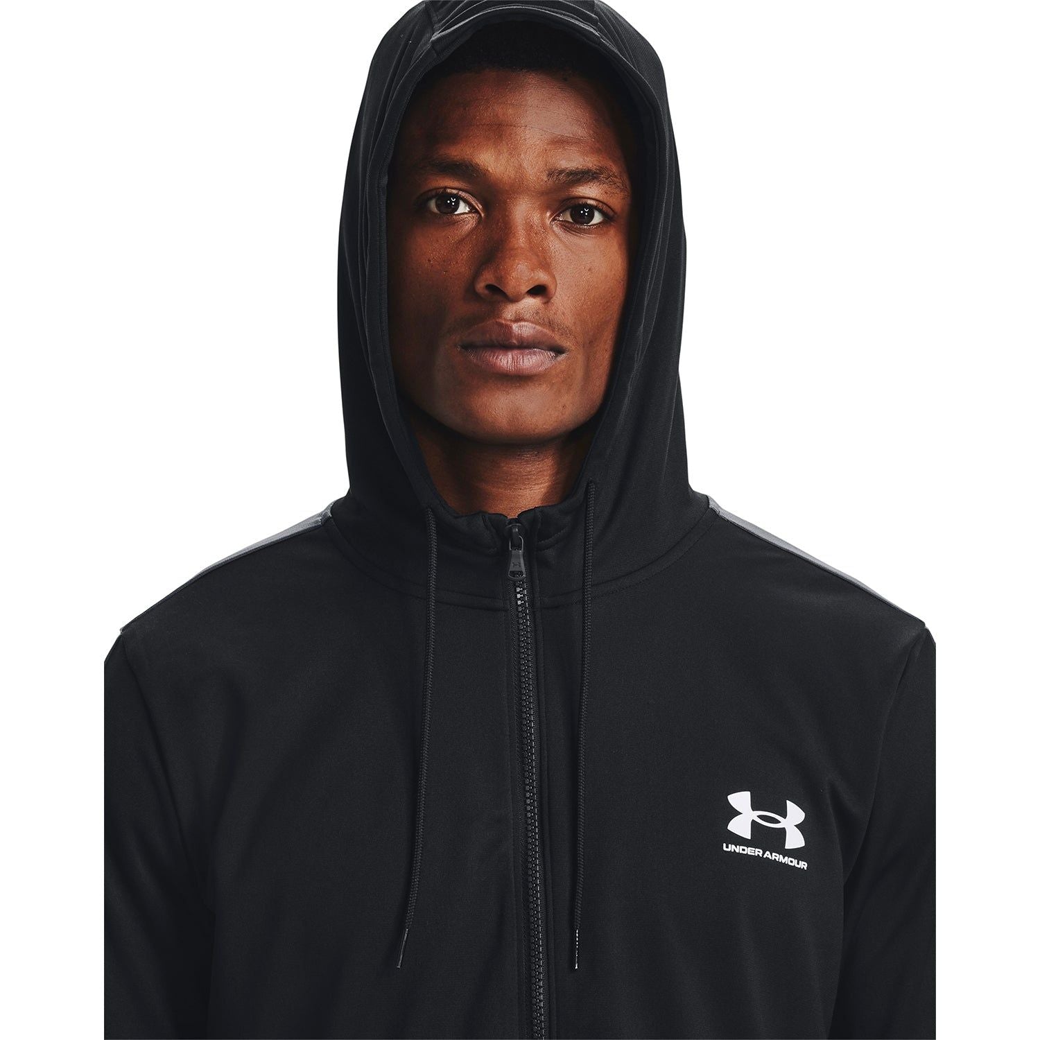 Under Armour Men's Poly Tracksuit - Black/Grey - ViaductClothing - -