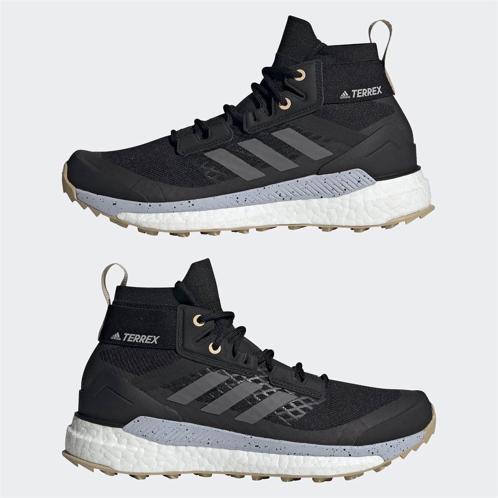 adidas Womens Terrex Free Hiker Primeblue Shoes - Core Black / Grey Four - ViaductClothing - -