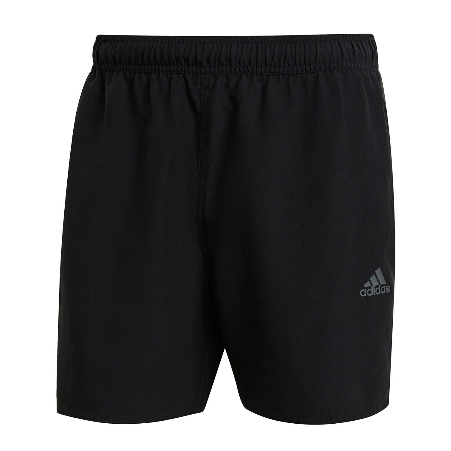 adidas Short Length Colorblock 3 Stripes Swim Shorts - Black / Grey Six - ViaductClothing - -