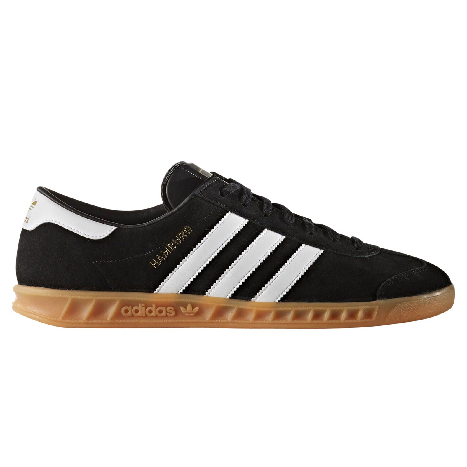 adidas Originals Hamburg Shoes - Black / White / Gum - ViaductClothing - -