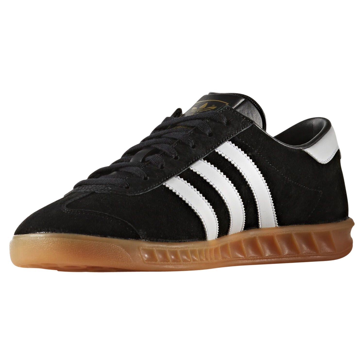 adidas Originals Hamburg Shoes - Black / White / Gum - ViaductClothing - -