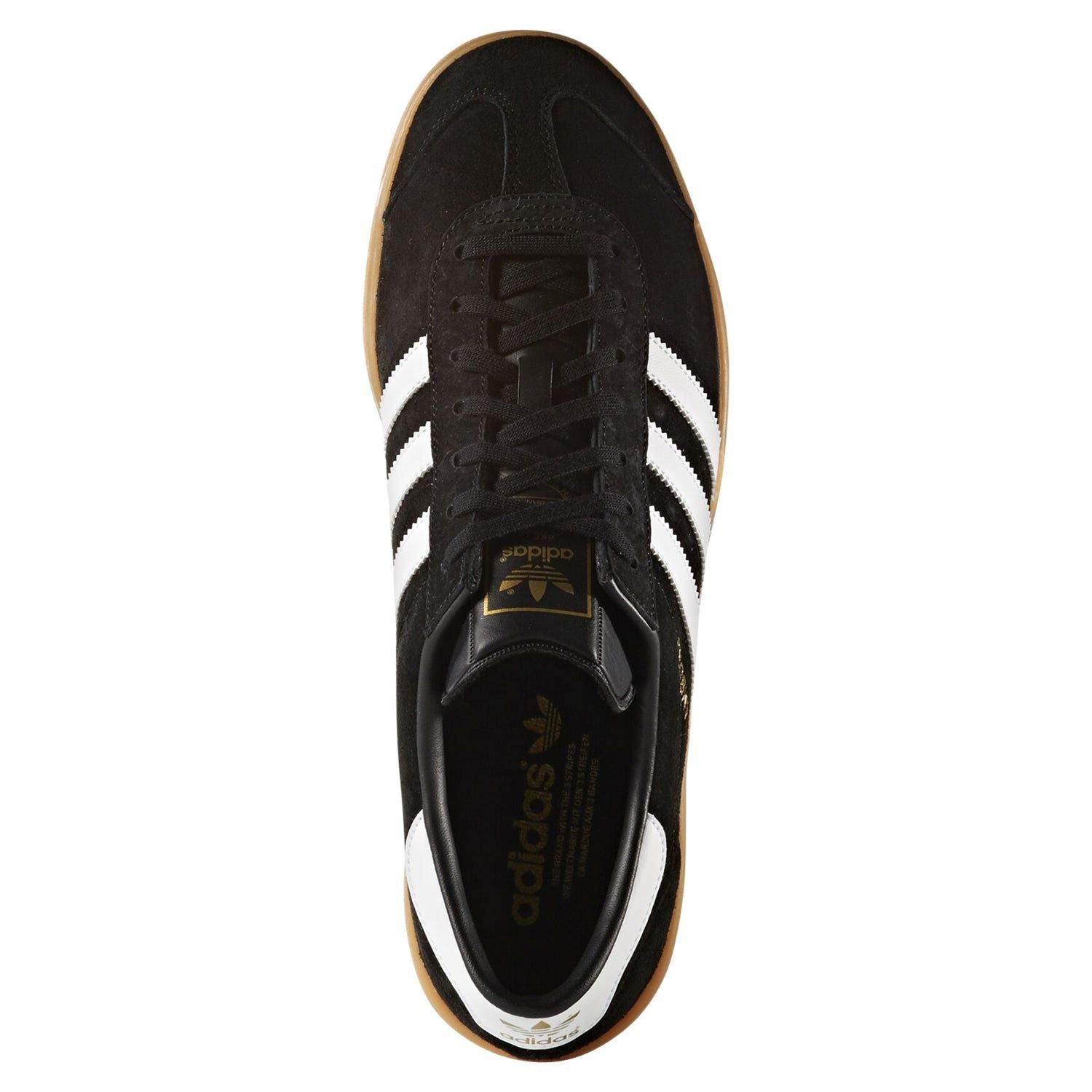 adidas Originals Hamburg Shoes - Black / White / Gum - ViaductClothing - -