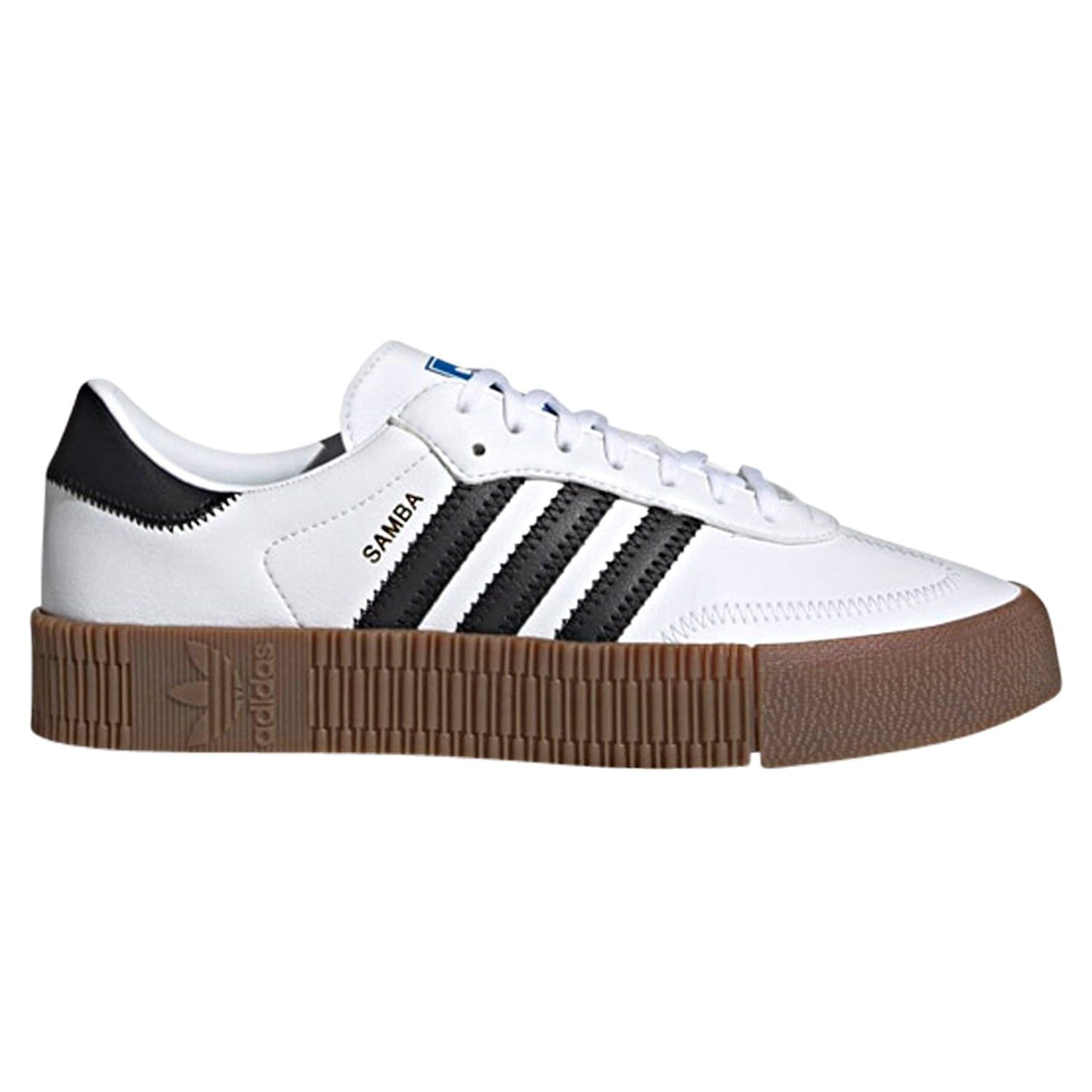 adidas Originals Women's Sambarose Shoes - White / Black / Gum - ViaductClothing - -