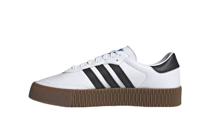adidas Originals Women's Sambarose Shoes - White / Black / Gum - ViaductClothing - -