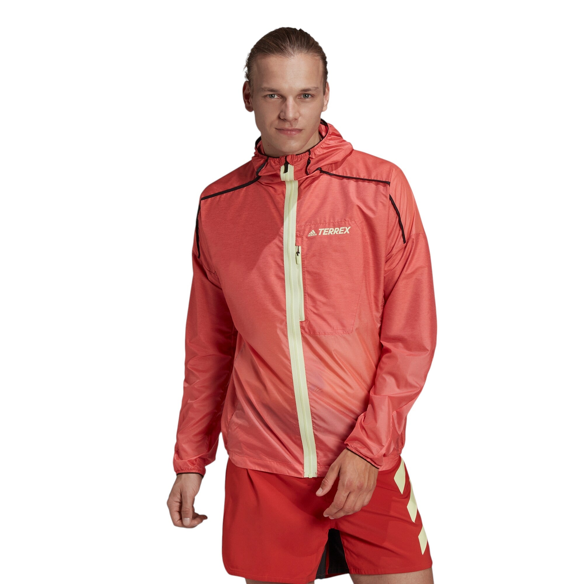 adidas Terrex Agravic Windweave Trail Windbreaker - Red
