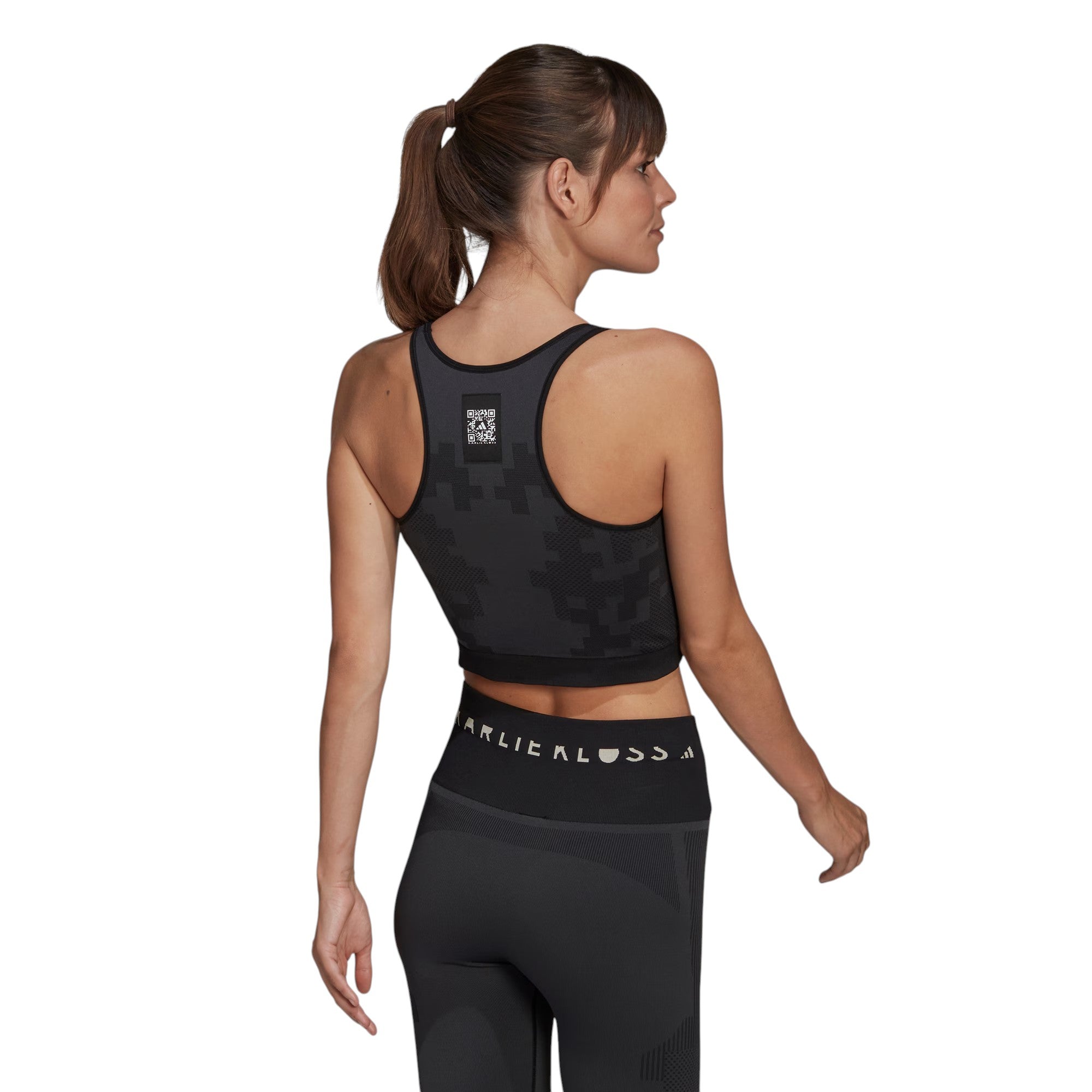 adidas x Karlie Kloss Seamless Knit Layered Vest Top - Grey
