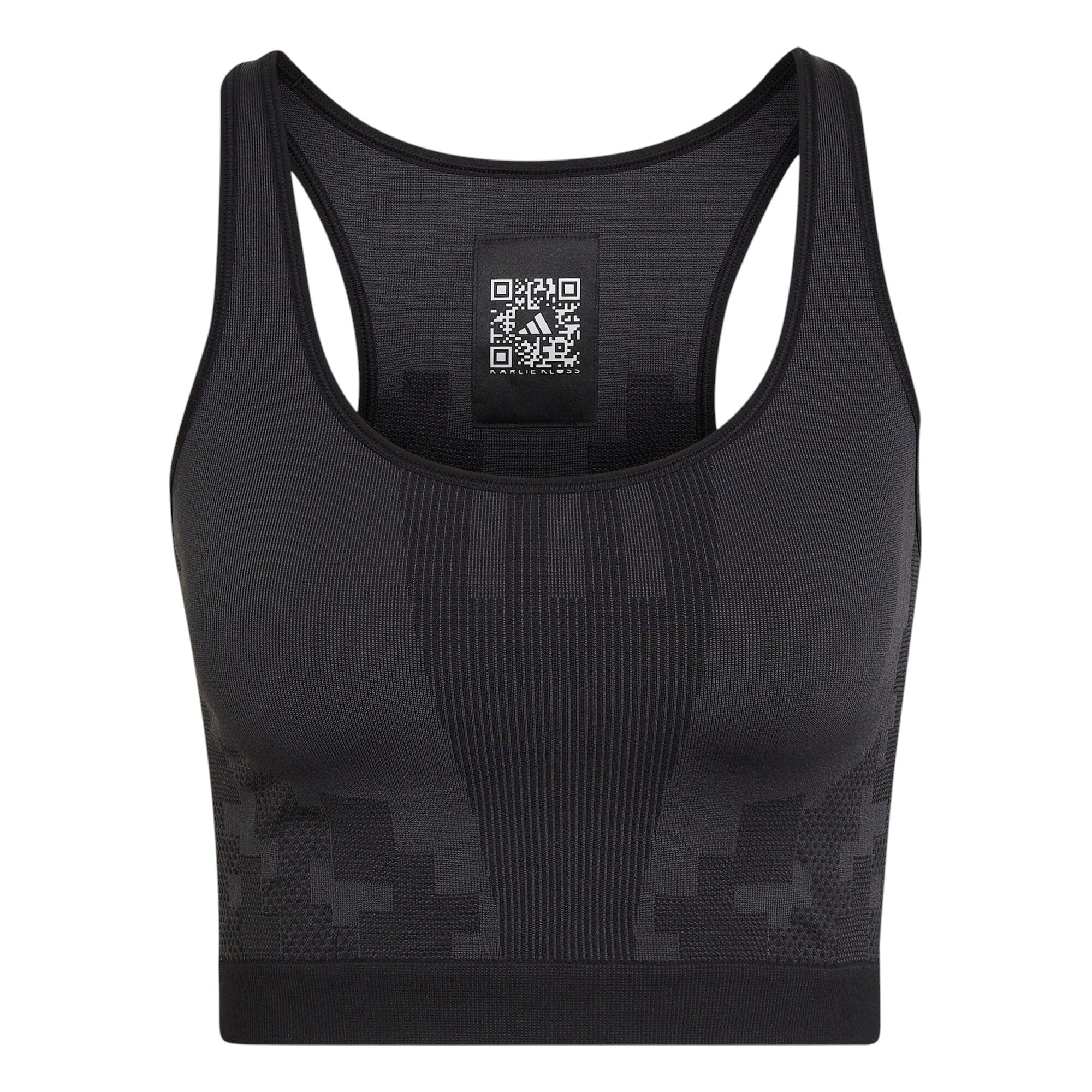 adidas x Karlie Kloss Seamless Knit Layered Vest Top - Grey