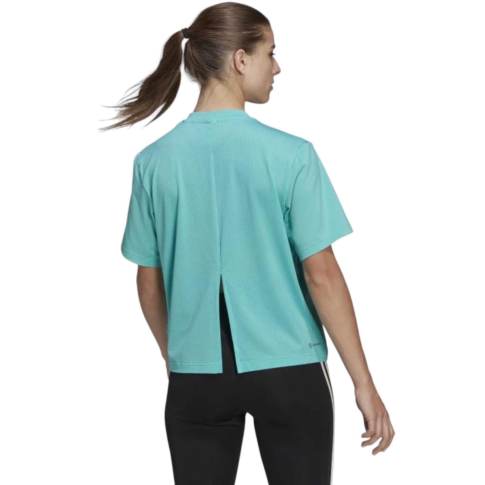 adidas x You for You Womens T-Shirt - Semi Mint Rush