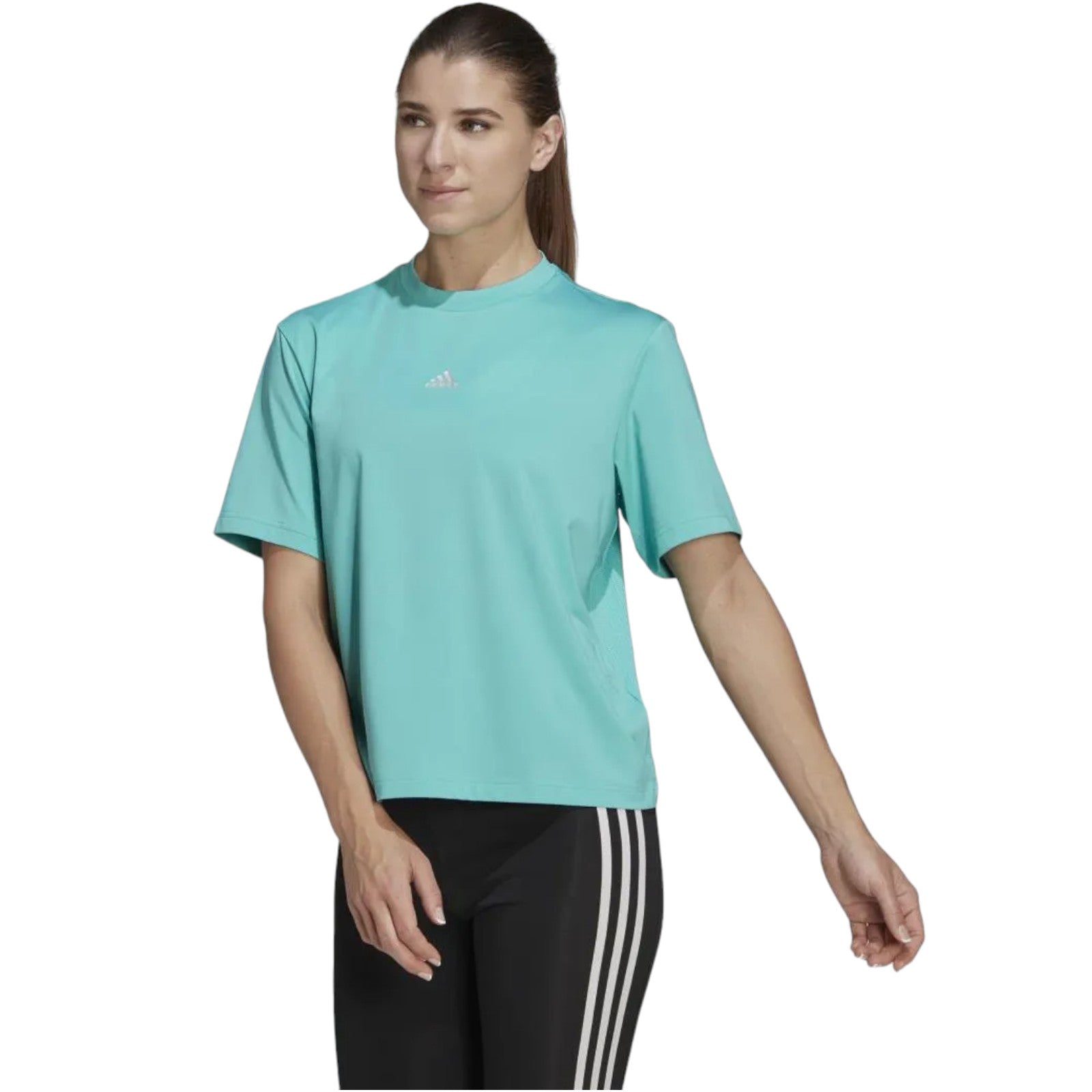 adidas x You for You Womens T-Shirt - Semi Mint Rush