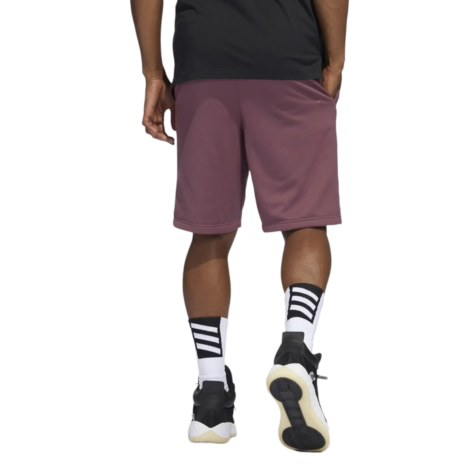 adidas James Harden Foundation Fleece Shorts - Quiet Crimson