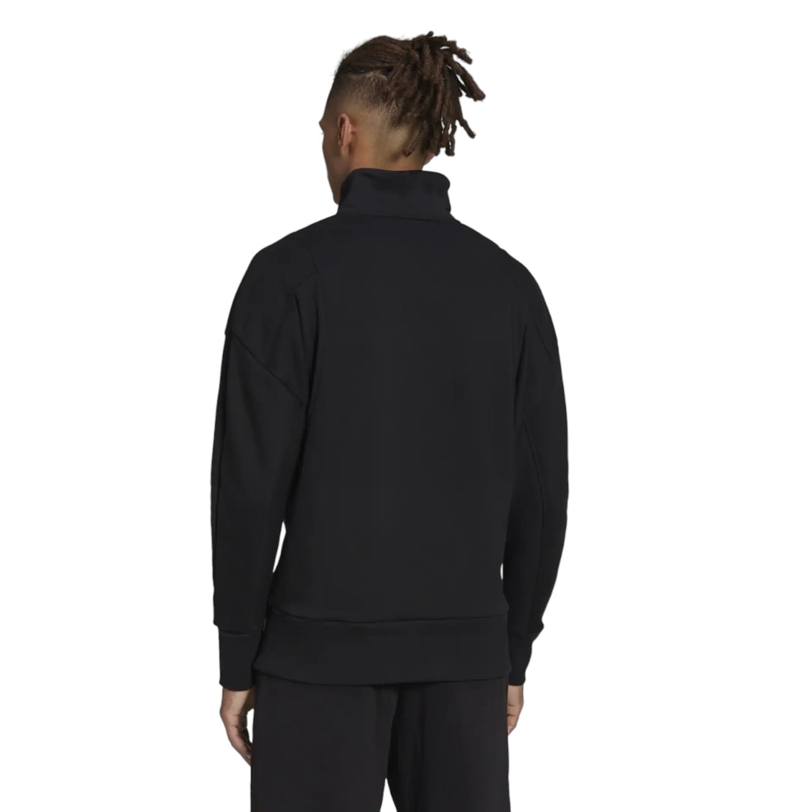 adidas Studio Lounge Fleece Half-Zip Sweatshirt - Black