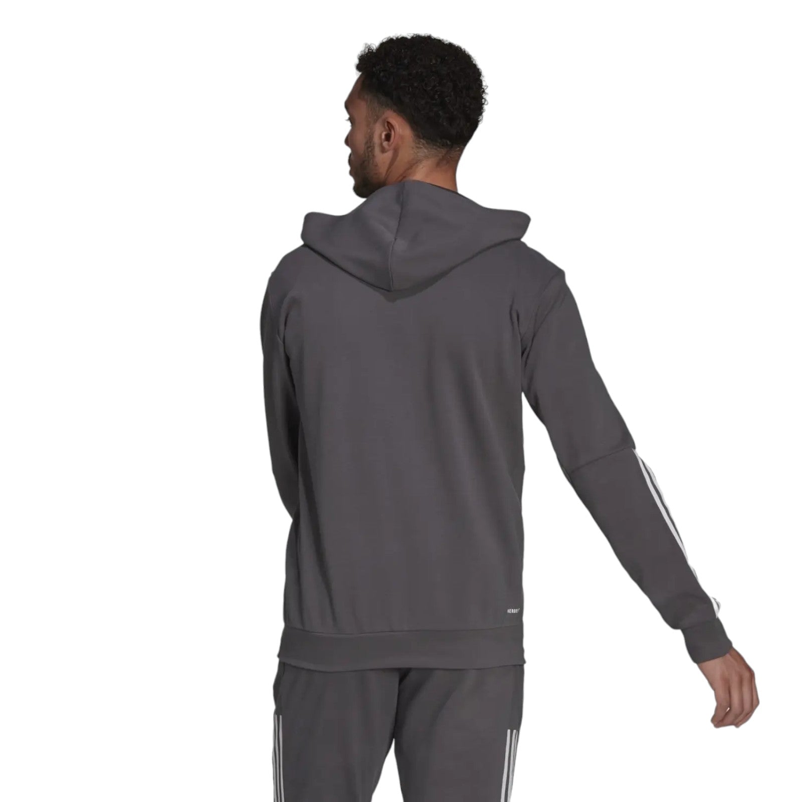 adidas Aeroready Motion Sport Full Zip Hoodie - Grey
