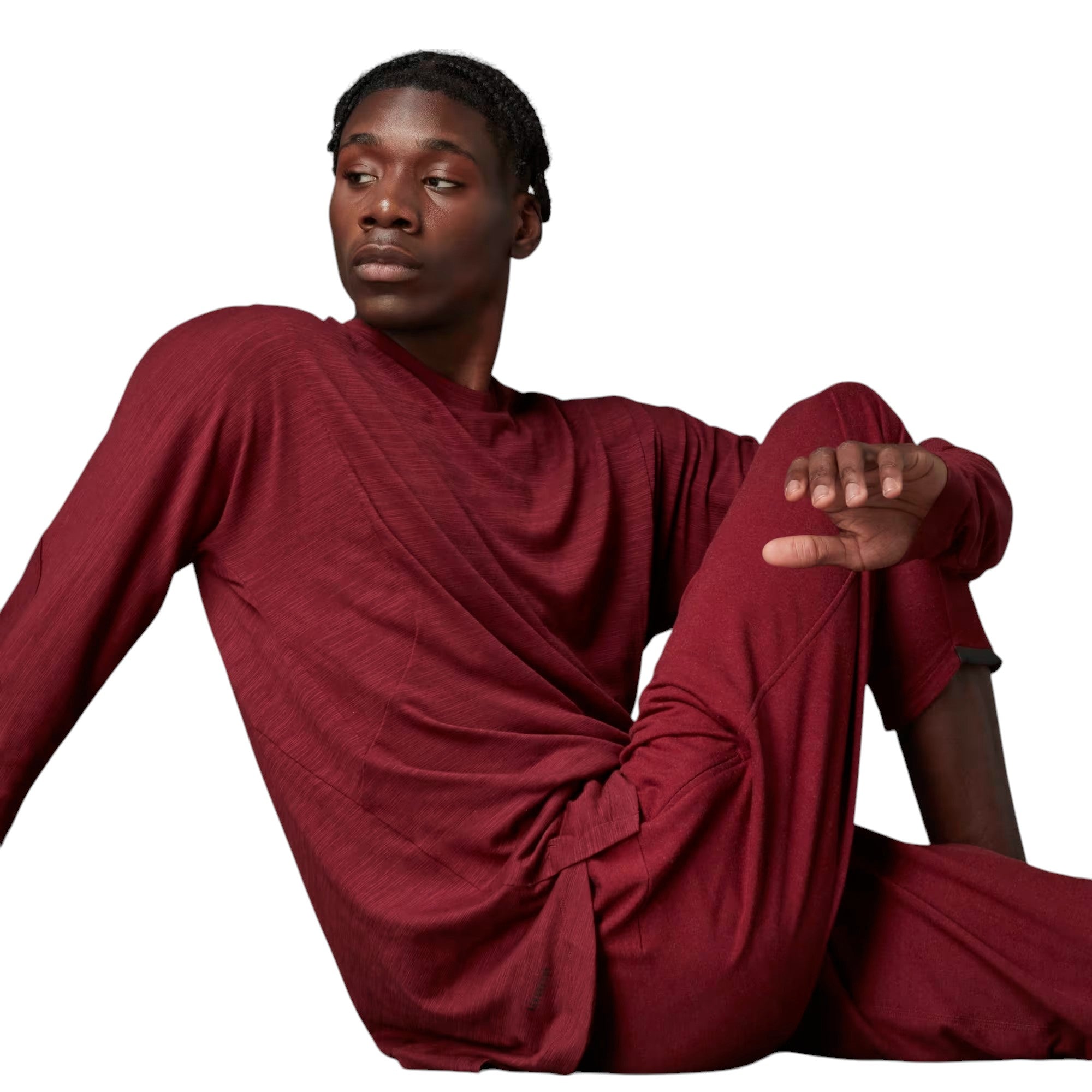 adidas Wellbeing Training Yoga Pants - Burgundy