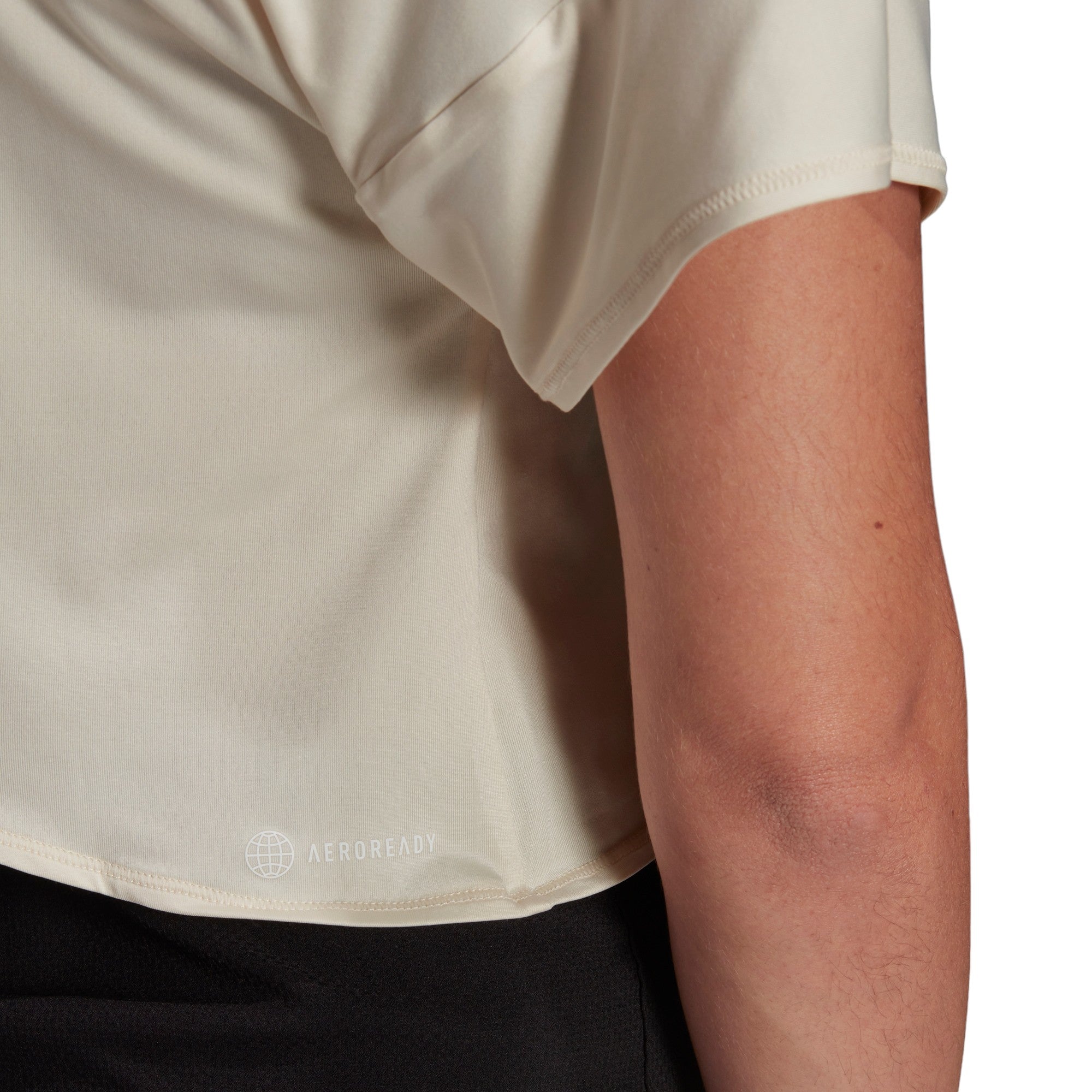 adidas Womens Studio Backless Tee - Beige