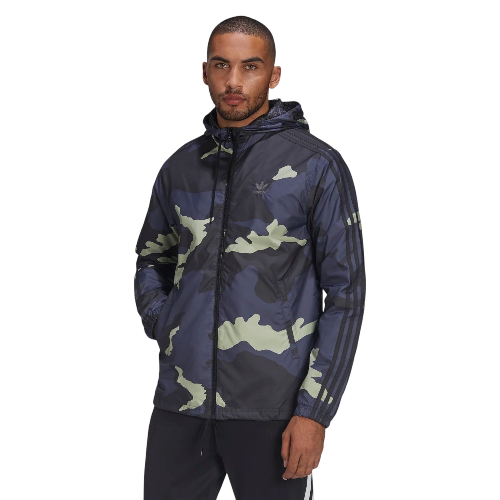 adidas Originals Graphics Camo Windbreaker Jacket - Black