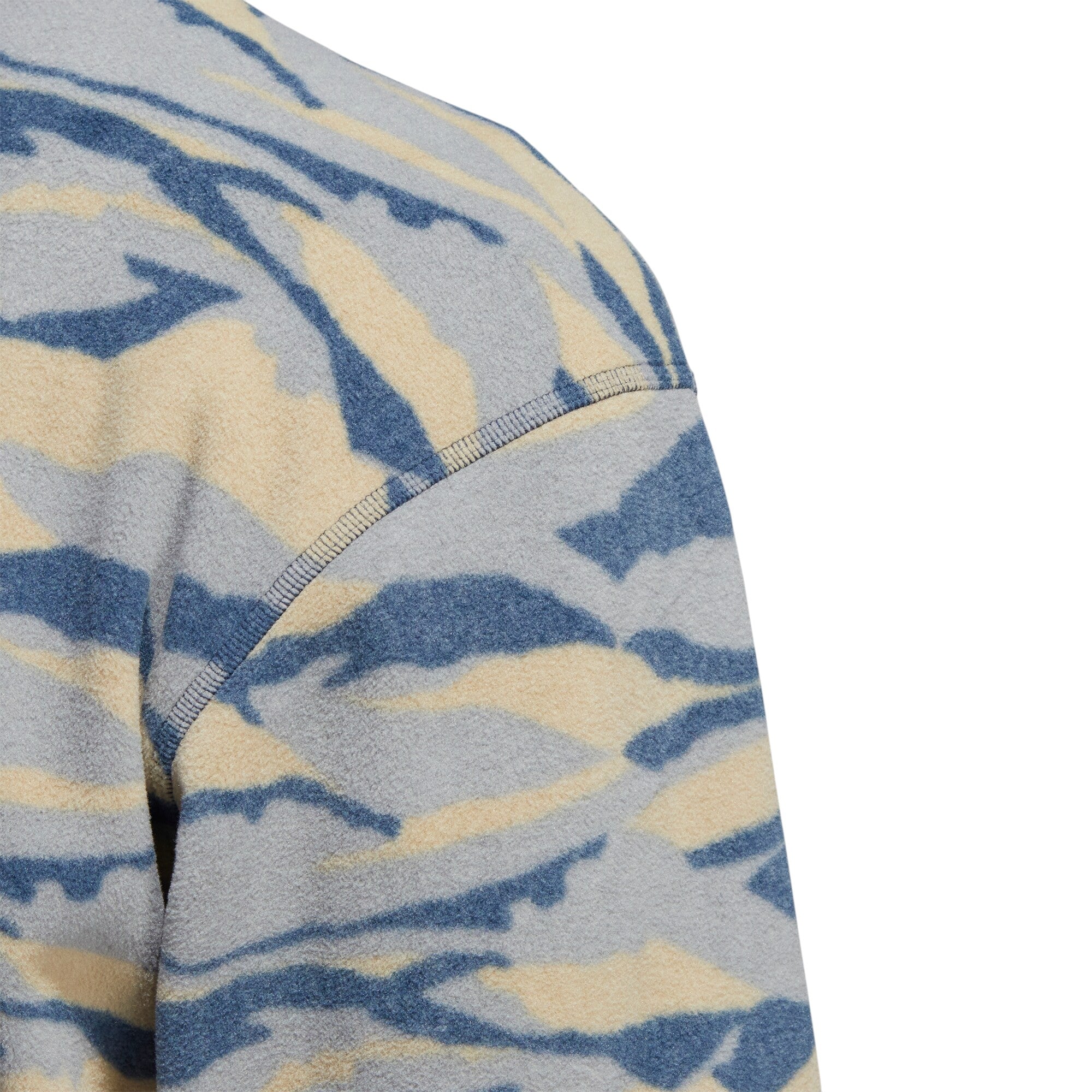 adidas Texture-Print Crew Golf Sweatshirt - Beige