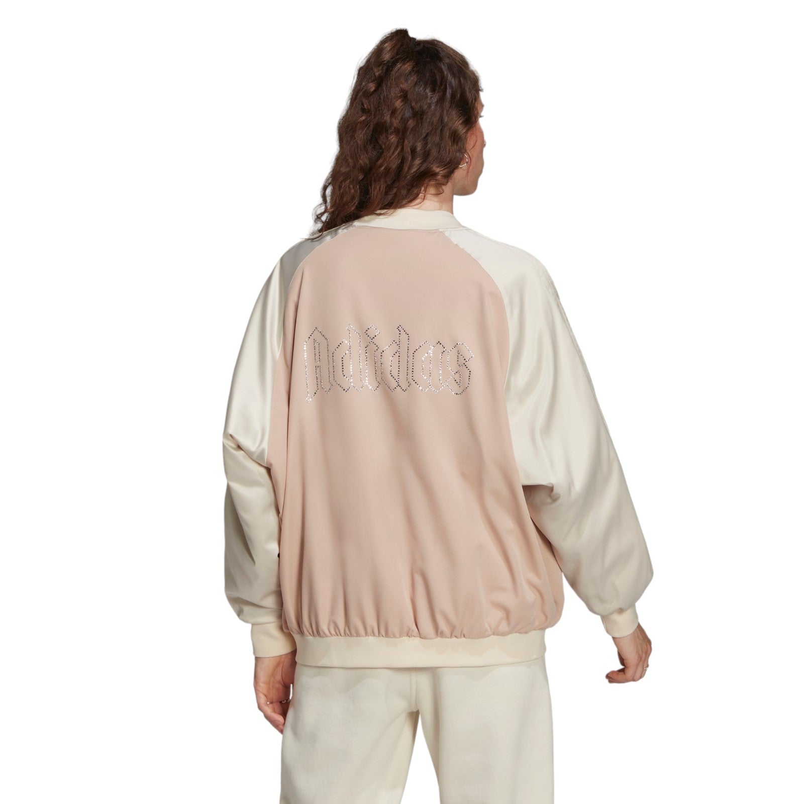 adidas Originals Womens 2000 Luxe Bomber Jacket - Ash Pearl