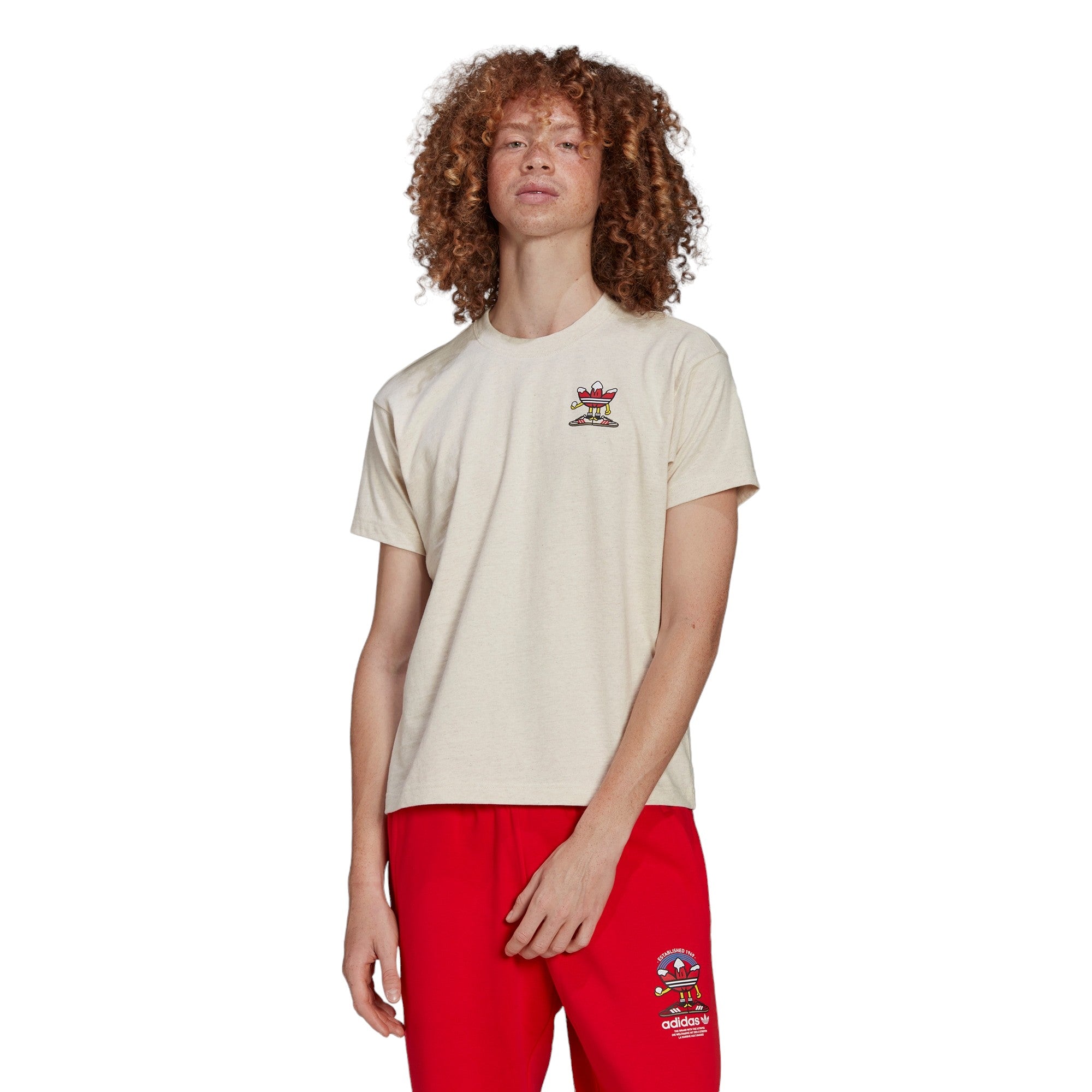 adidas Originals Christmas T-Shirt - Off White
