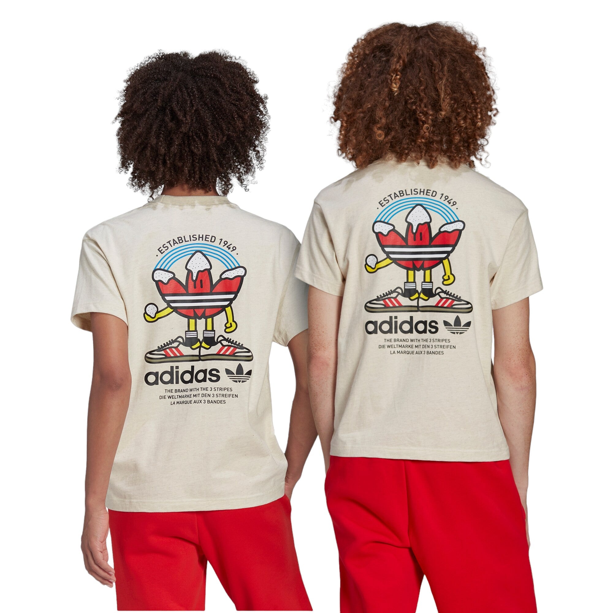 adidas Originals Christmas T-Shirt - Off White