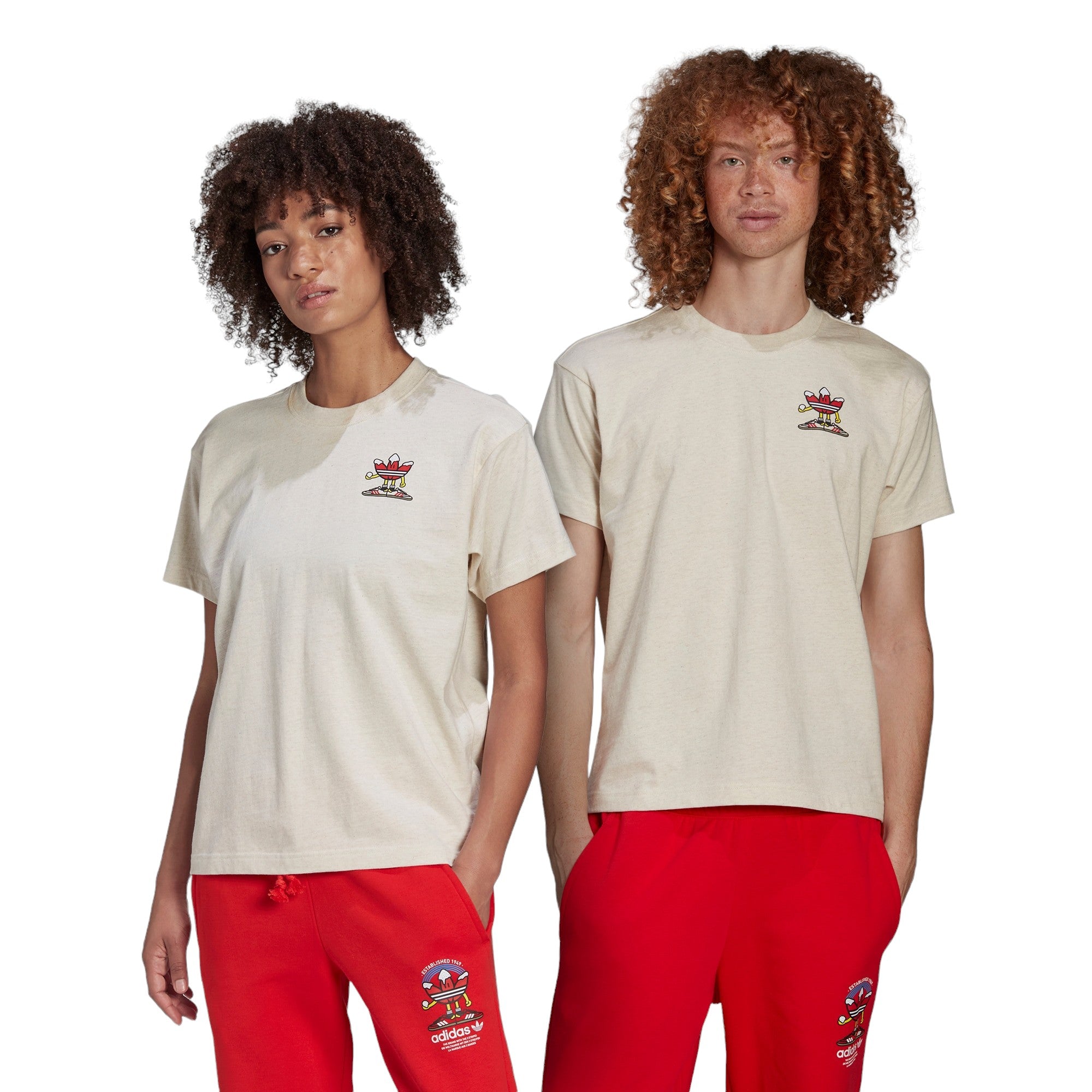 adidas Originals Christmas T-Shirt - Off White