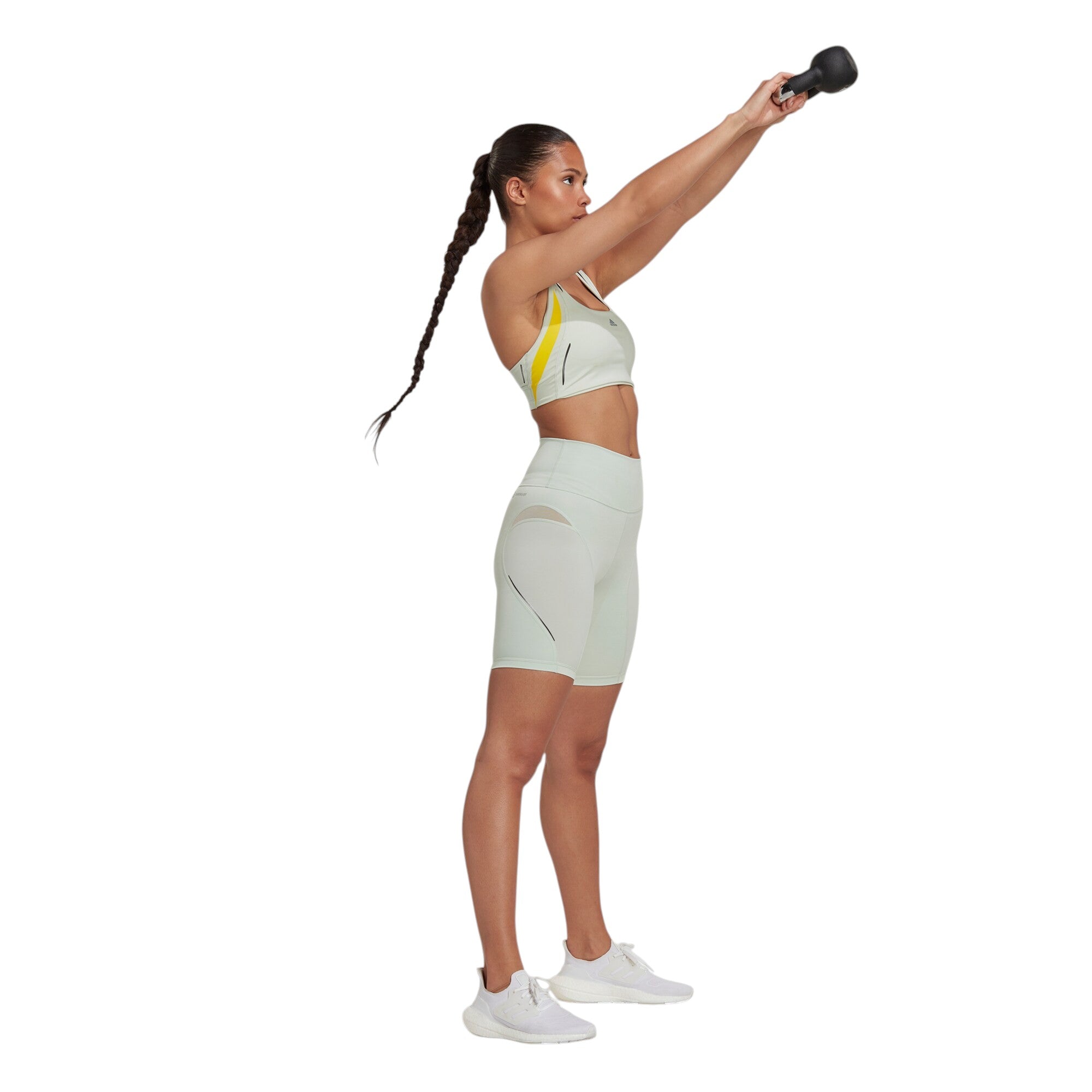 adidas Womens Tailored HIIT 45 seconds Training Short Leggings - Green