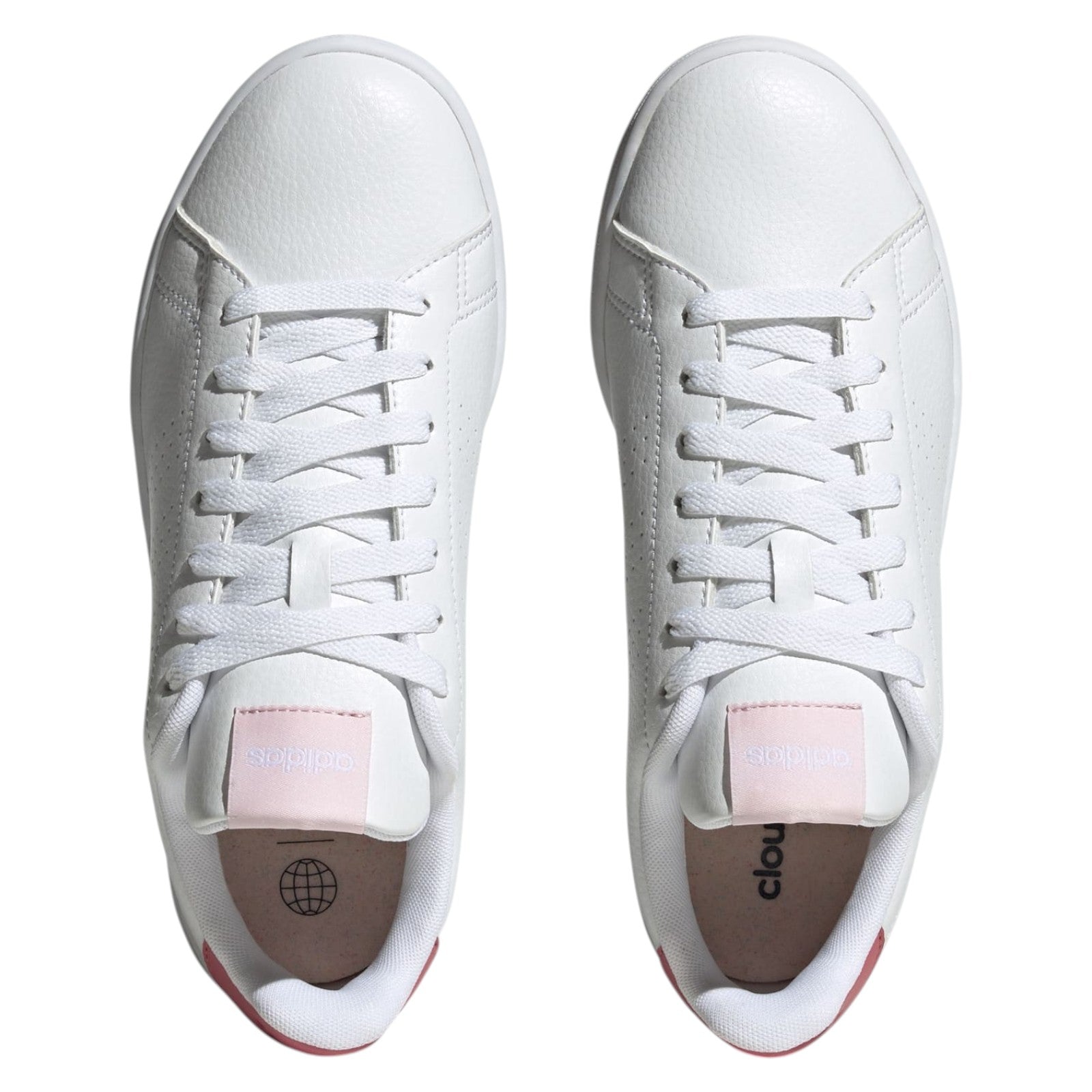 adidas Women's Advantage Shoes - White / Pink
