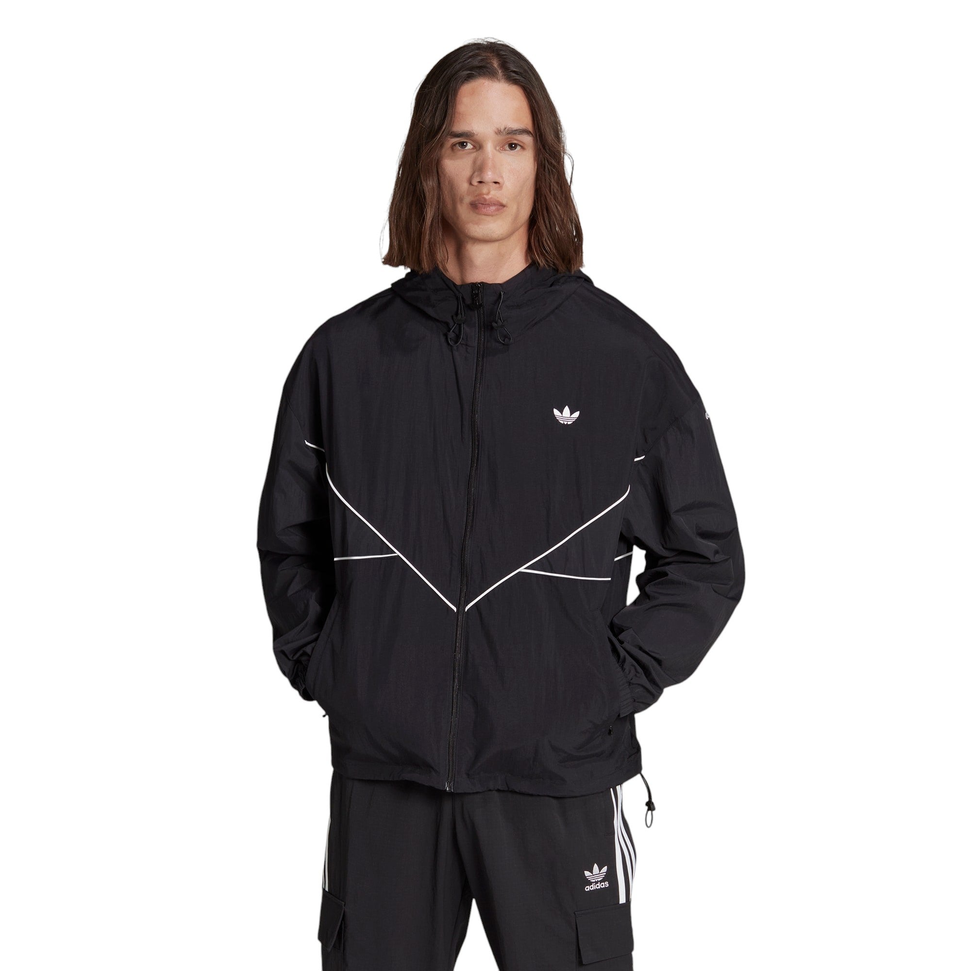 adidas Originals Adicolor Seasonal Archive Windbreaker - Black / White