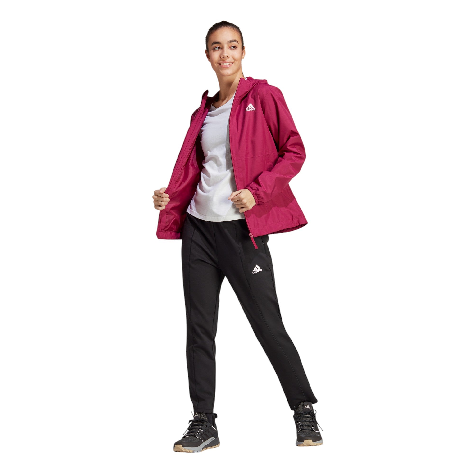 adidas Essentials Womens RAIN.RDY Jacket - Burgundy