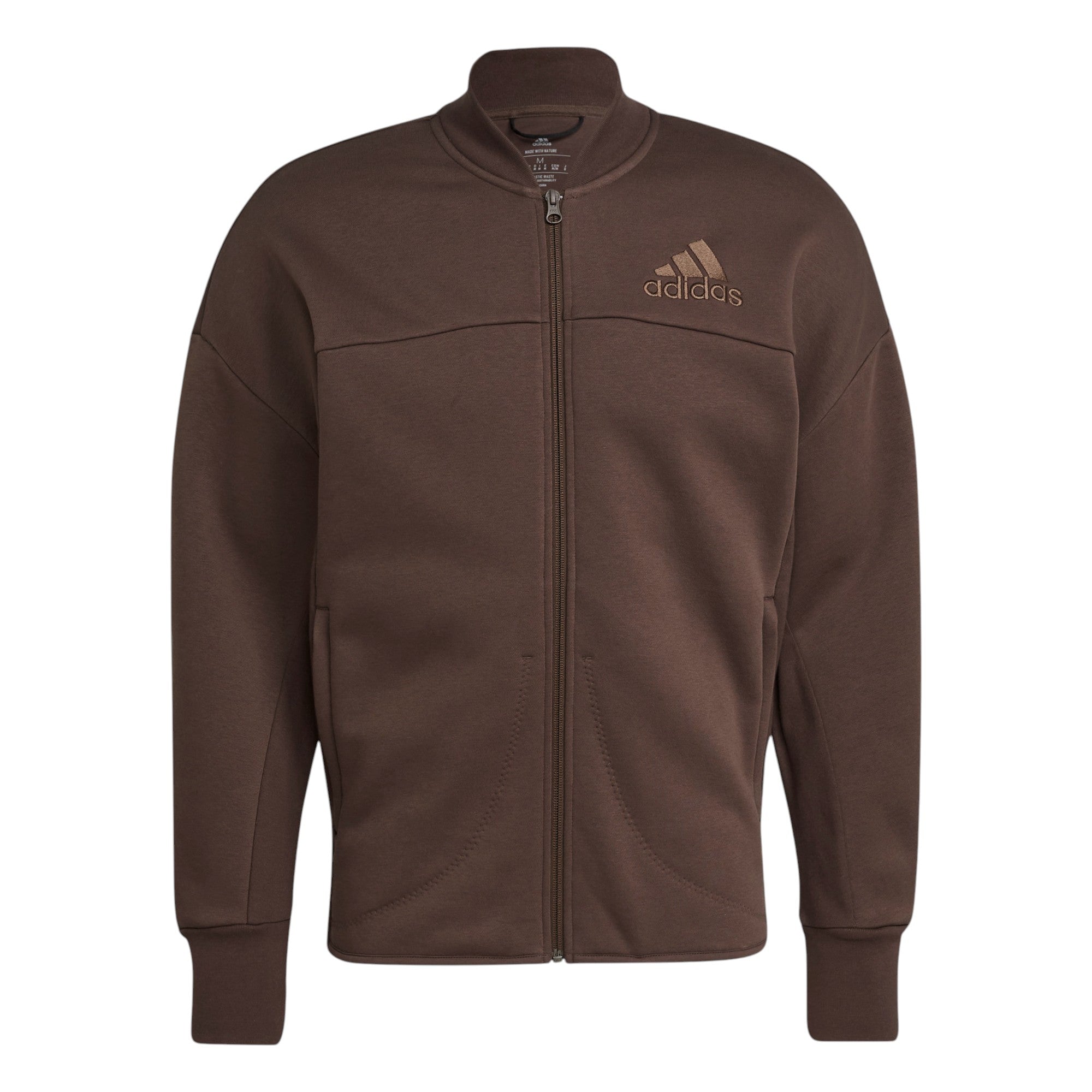 adidas Studio Lounge Fleece Track Top - Brown