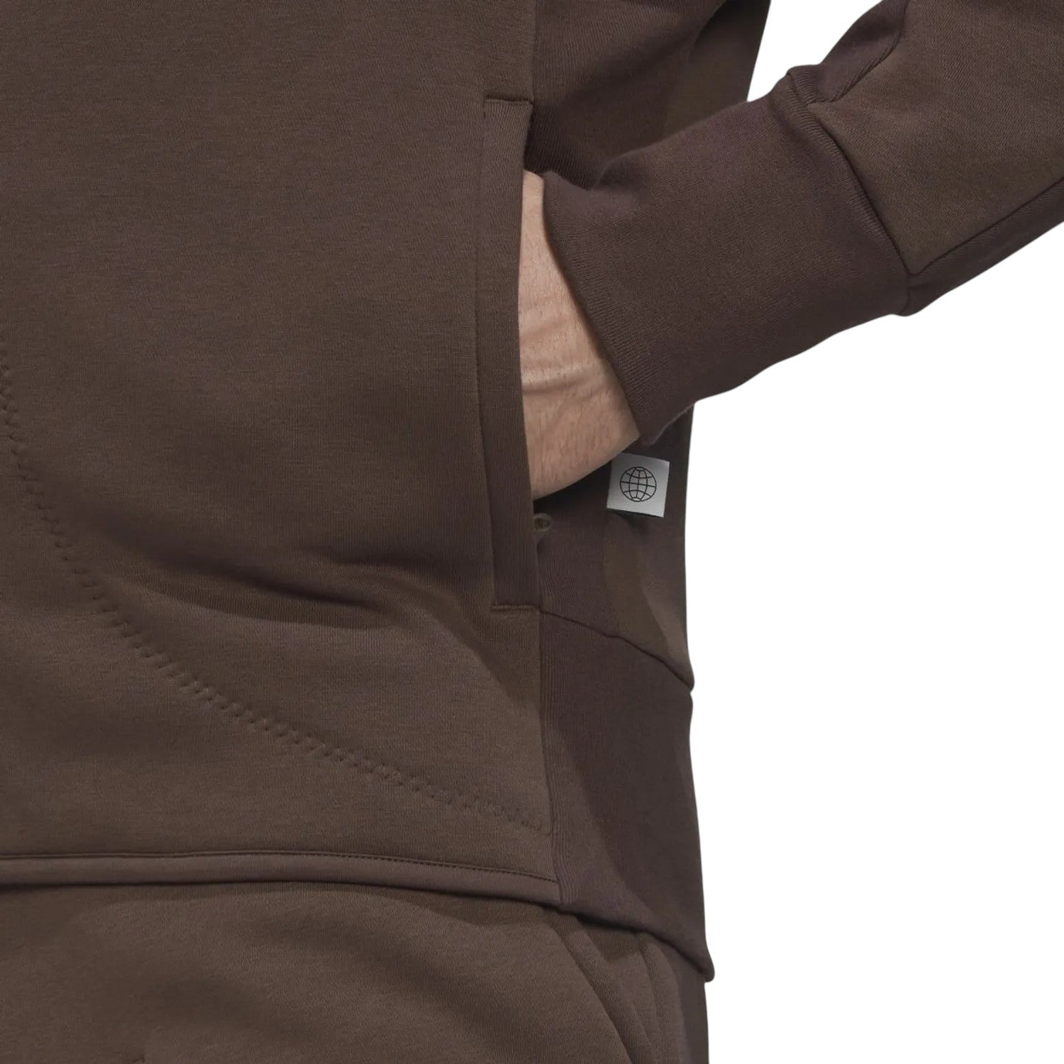 adidas Studio Lounge Fleece Track Top - Brown