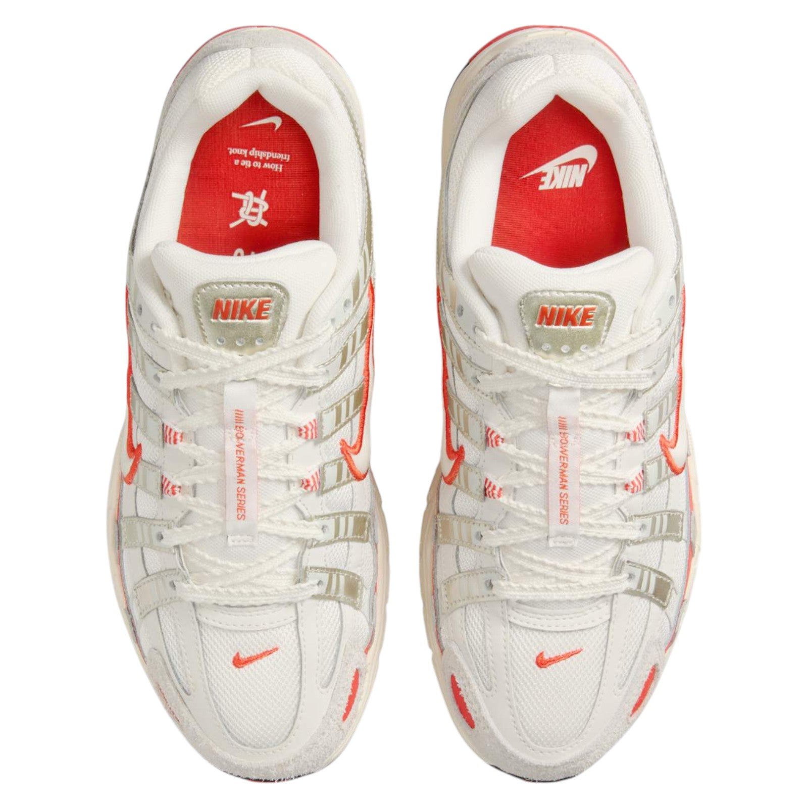Nike Womens P-6000 Sail Trainers - Sail / Picante Red