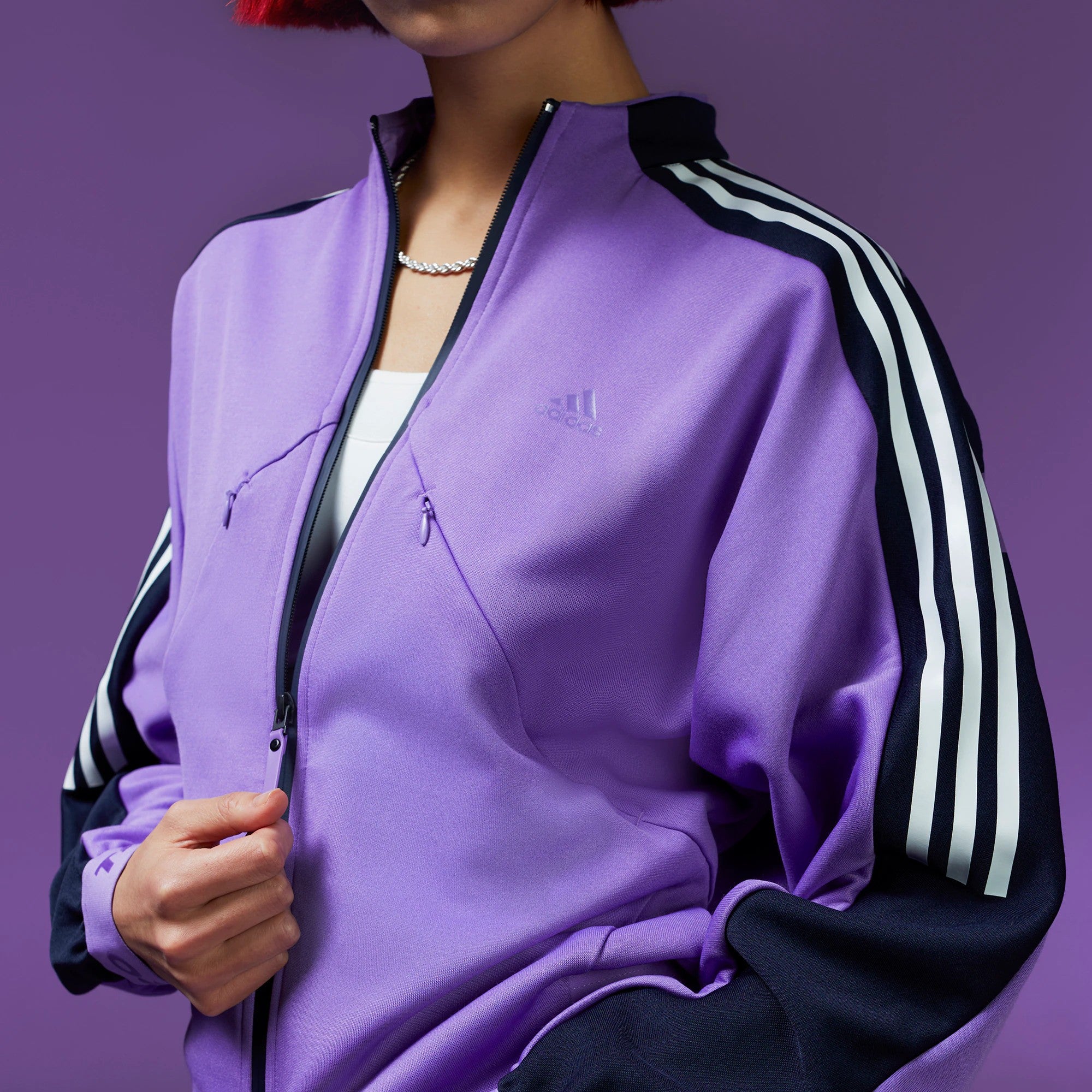 adidas Womens Tiro Suit-Up Advanced Track Top - Purple