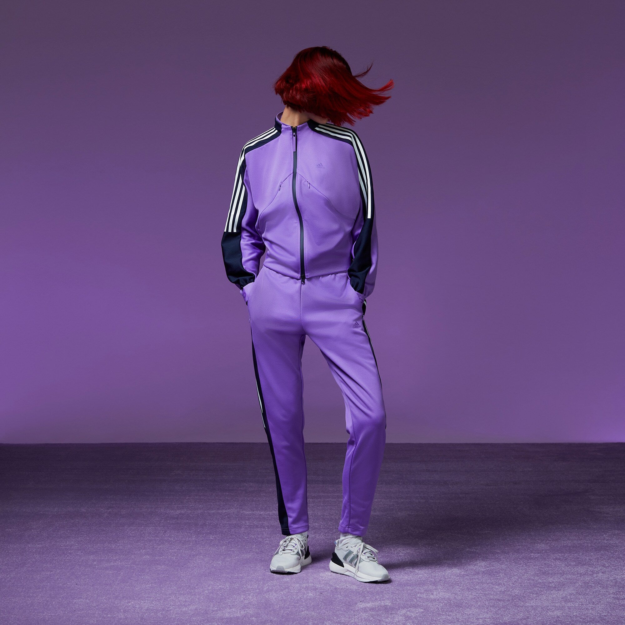 adidas Womens Tiro Suit-Up Advanced Track Top - Purple