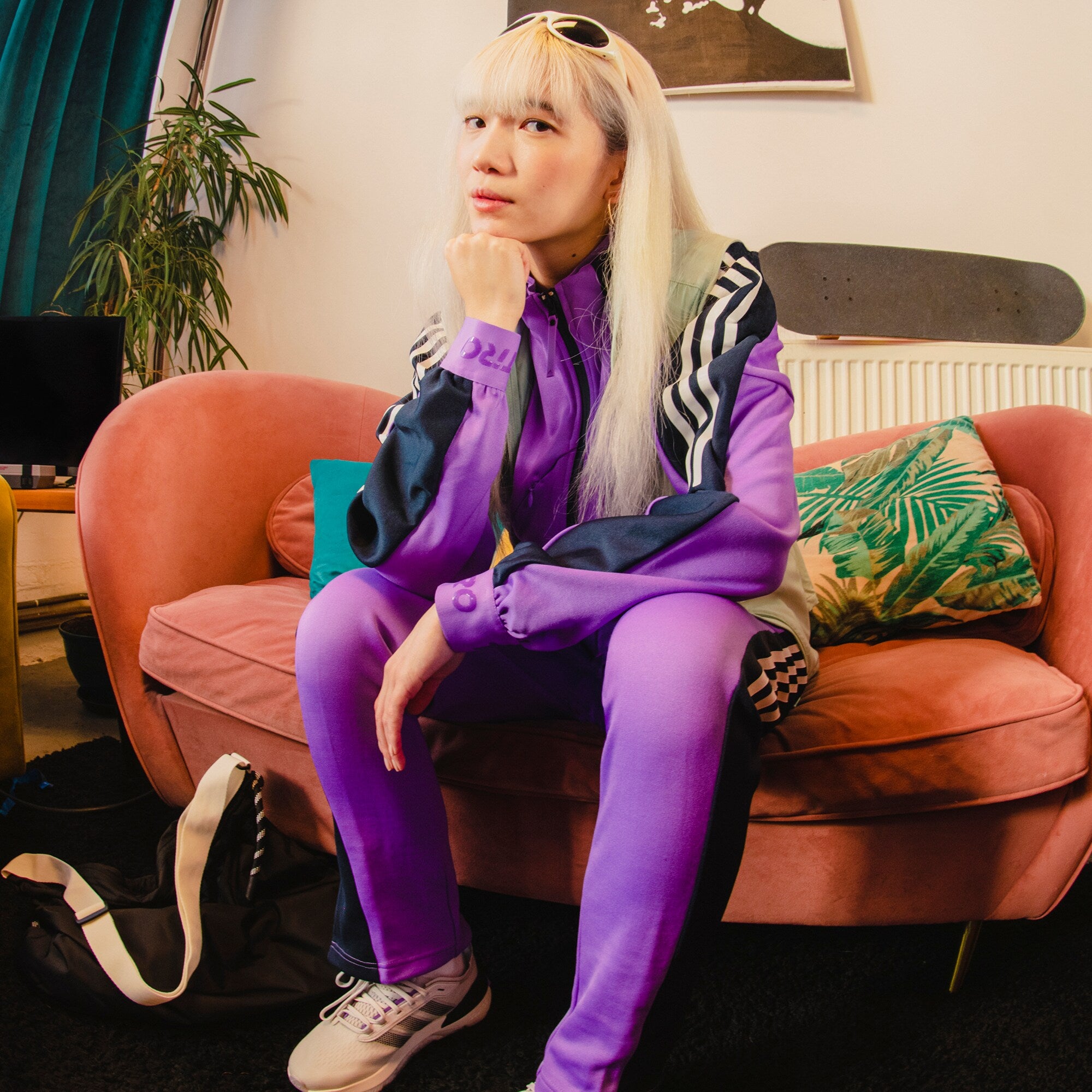 adidas Womens Tiro Suit-Up Advanced Track Top - Purple