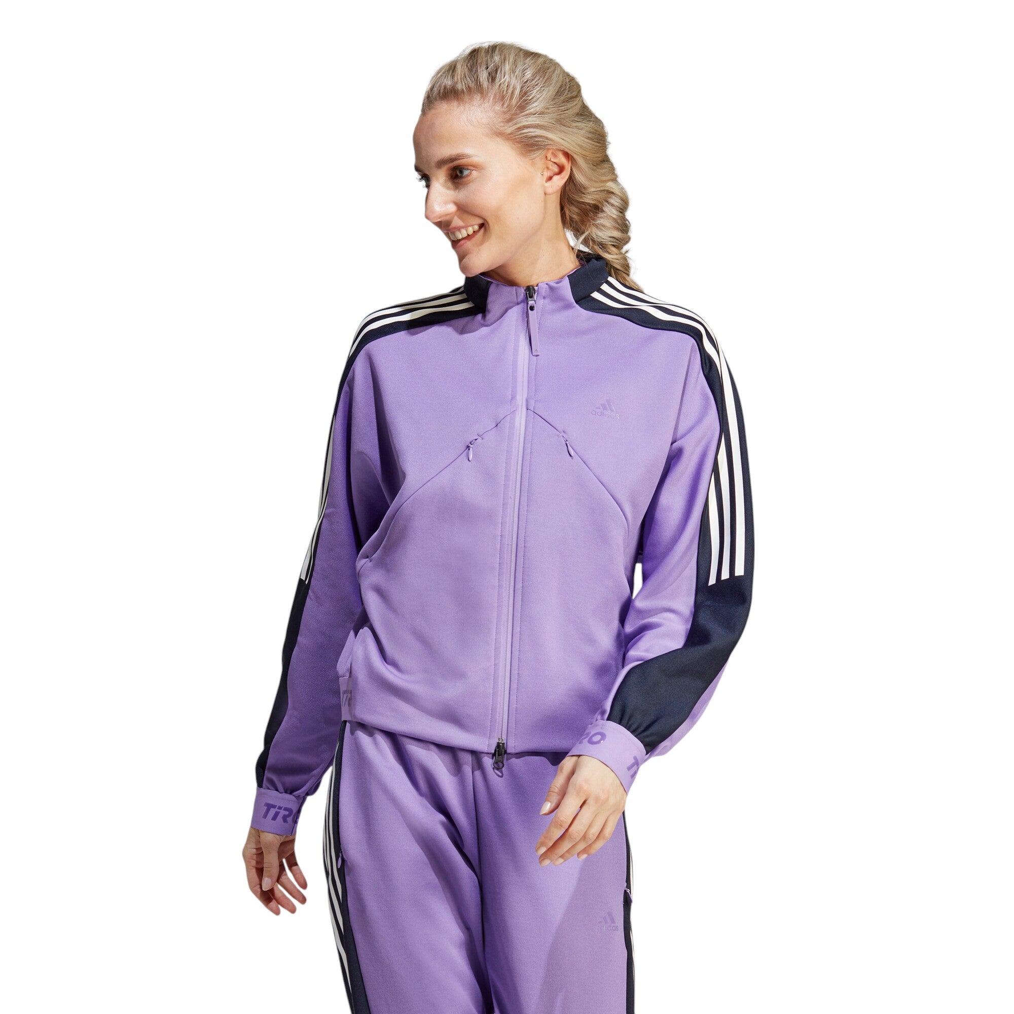 adidas Womens Tiro Suit-Up Advanced Track Top - Purple