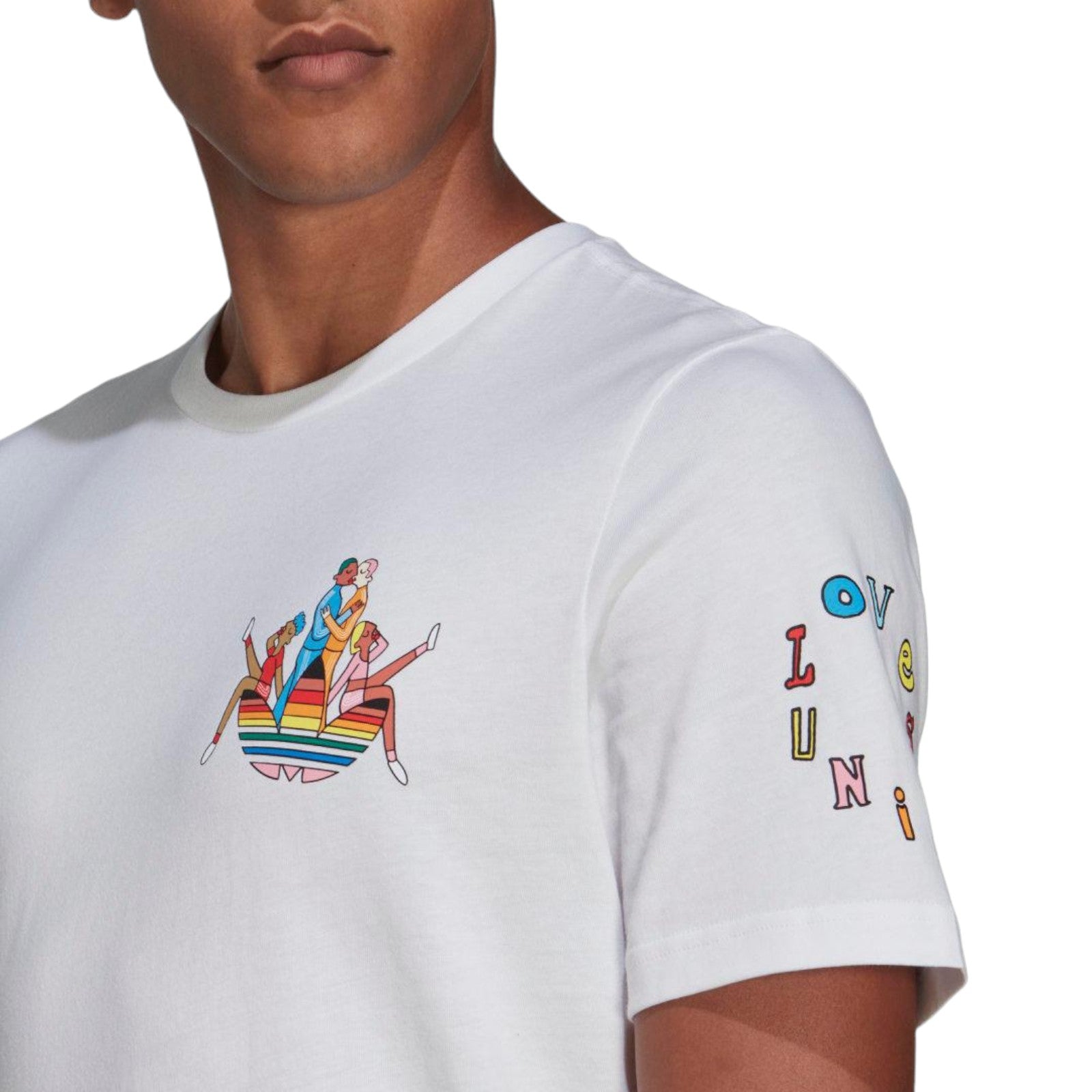 adidas Originals Ashton Attzs X London Pride T-Shirt - White