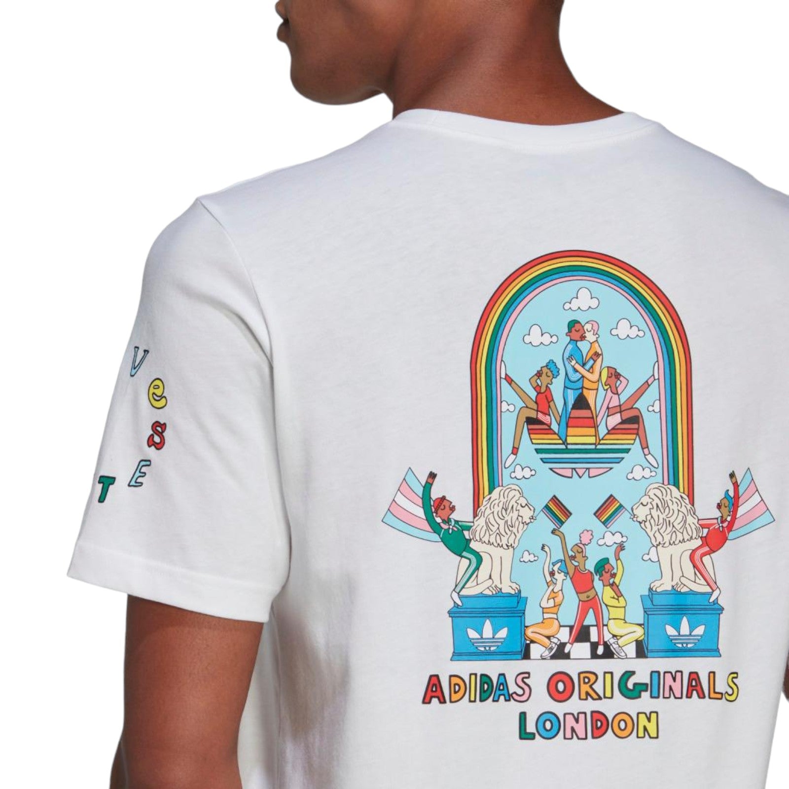 adidas Originals Ashton Attzs X London Pride T-Shirt - White