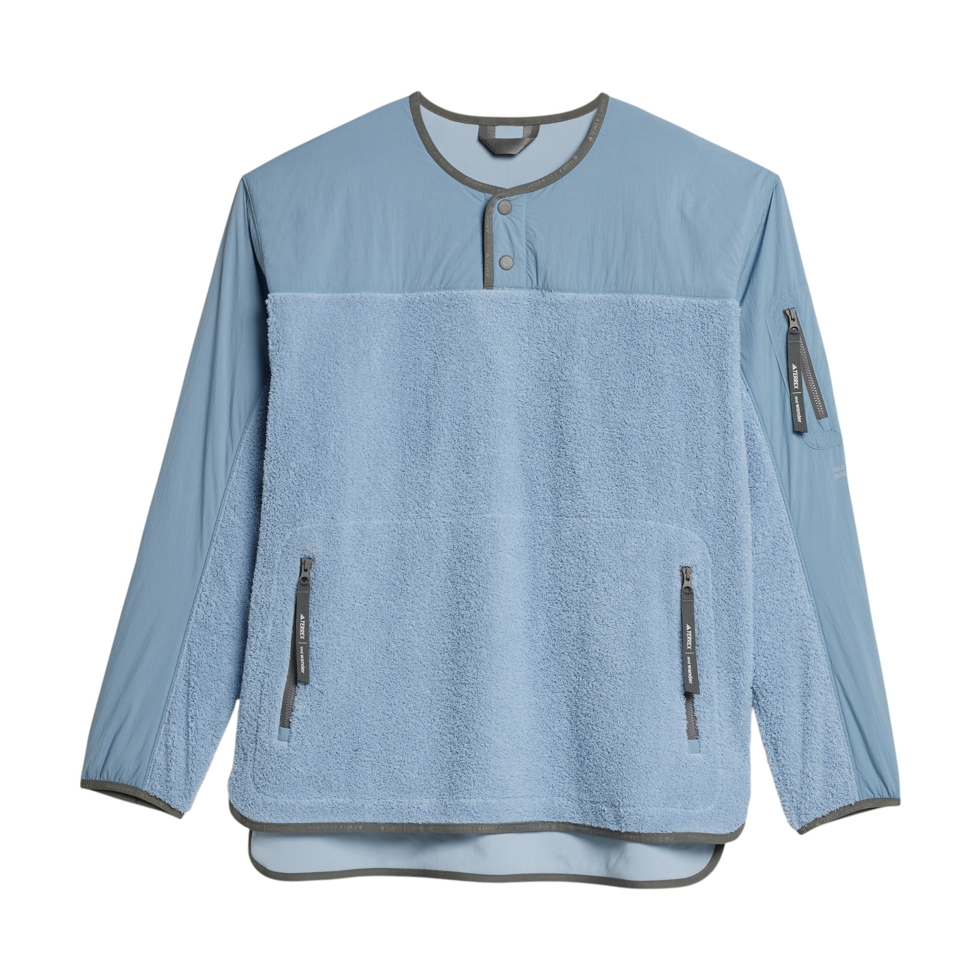 adidas Terrex x and wander Midlayer Fleece - Wonder Blue