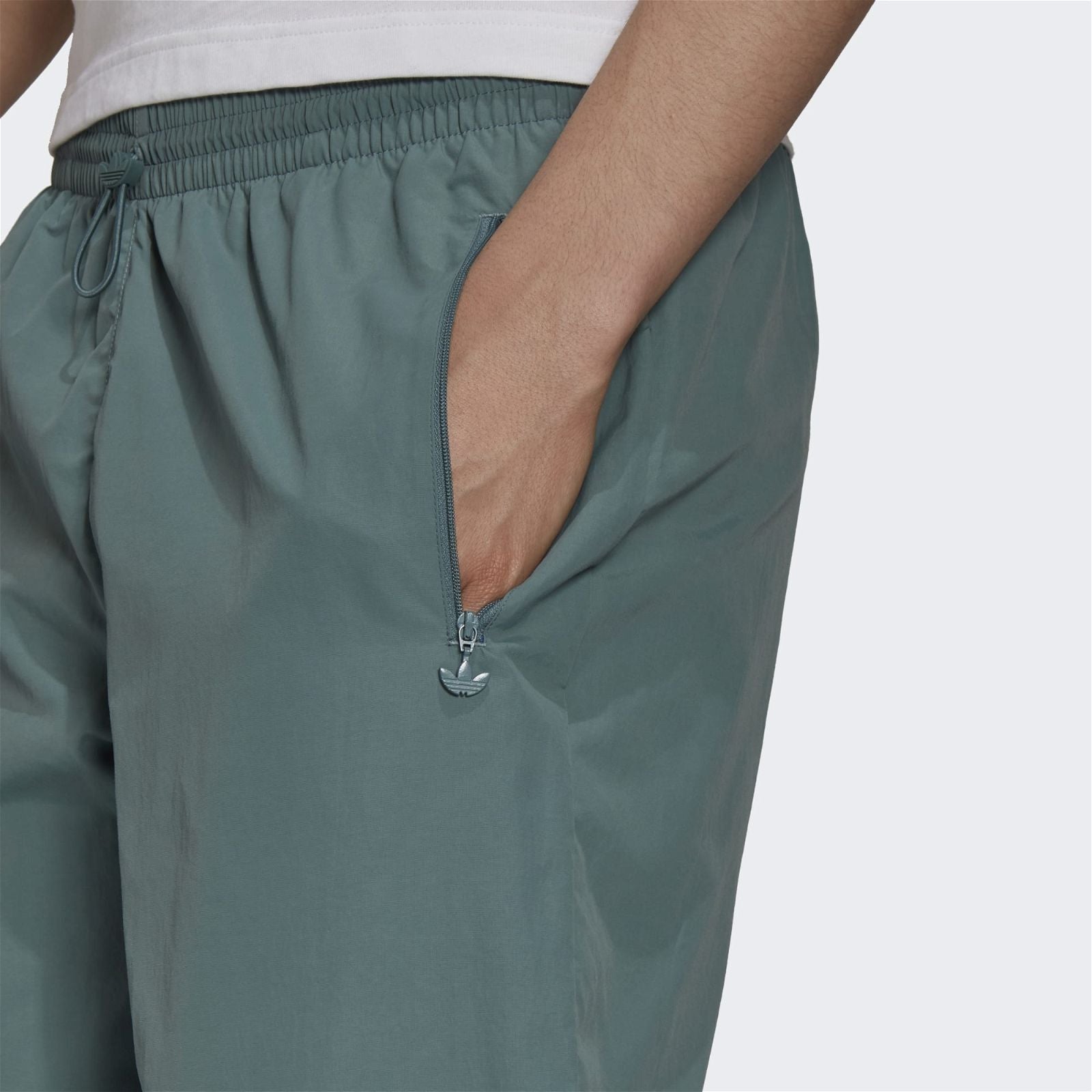 adidas Originals Adicolor Sliced Trefoil Joggers - Hazy Emerald / Halo Blue - ViaductClothing - -