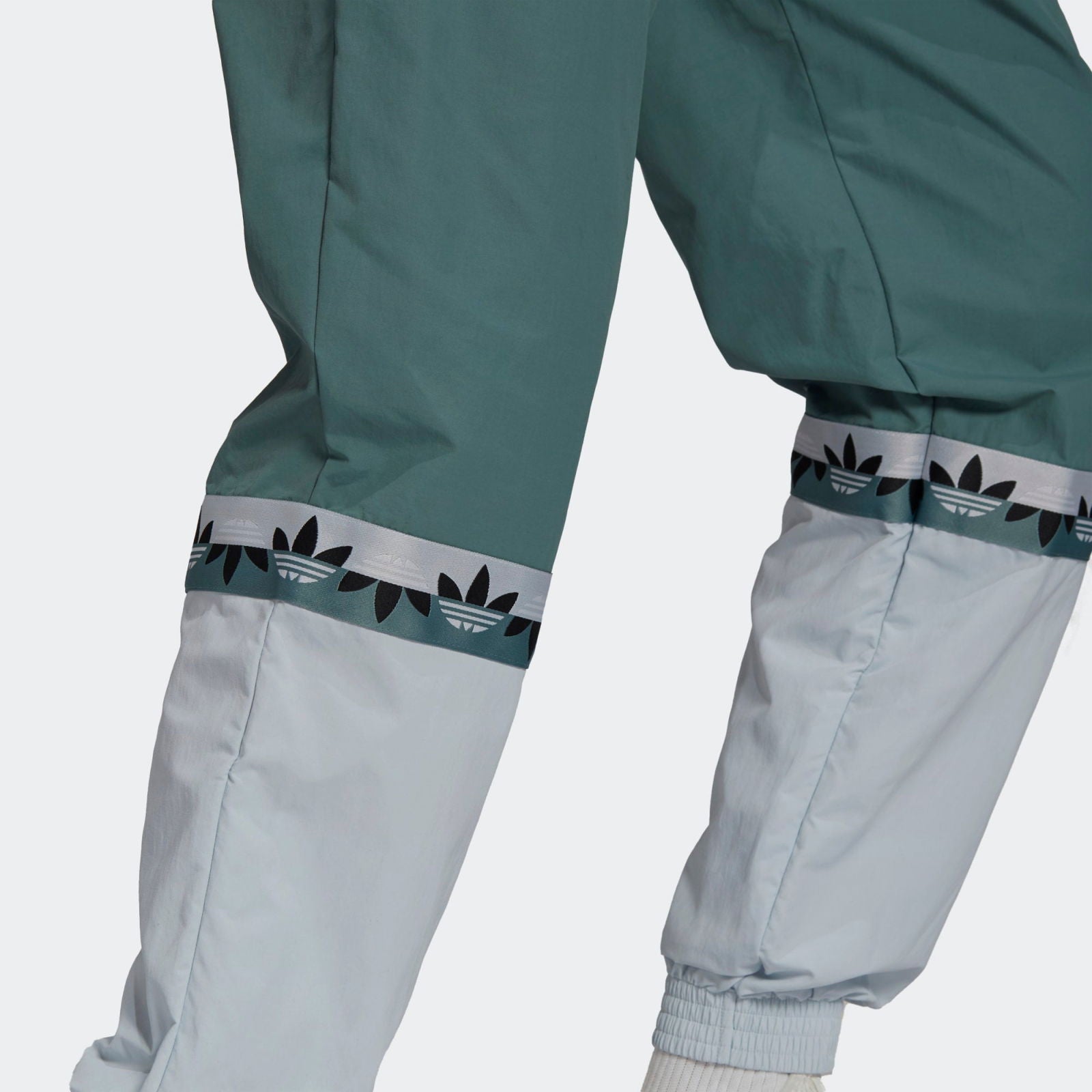 adidas Originals Adicolor Sliced Trefoil Joggers - Hazy Emerald / Halo Blue - ViaductClothing - -