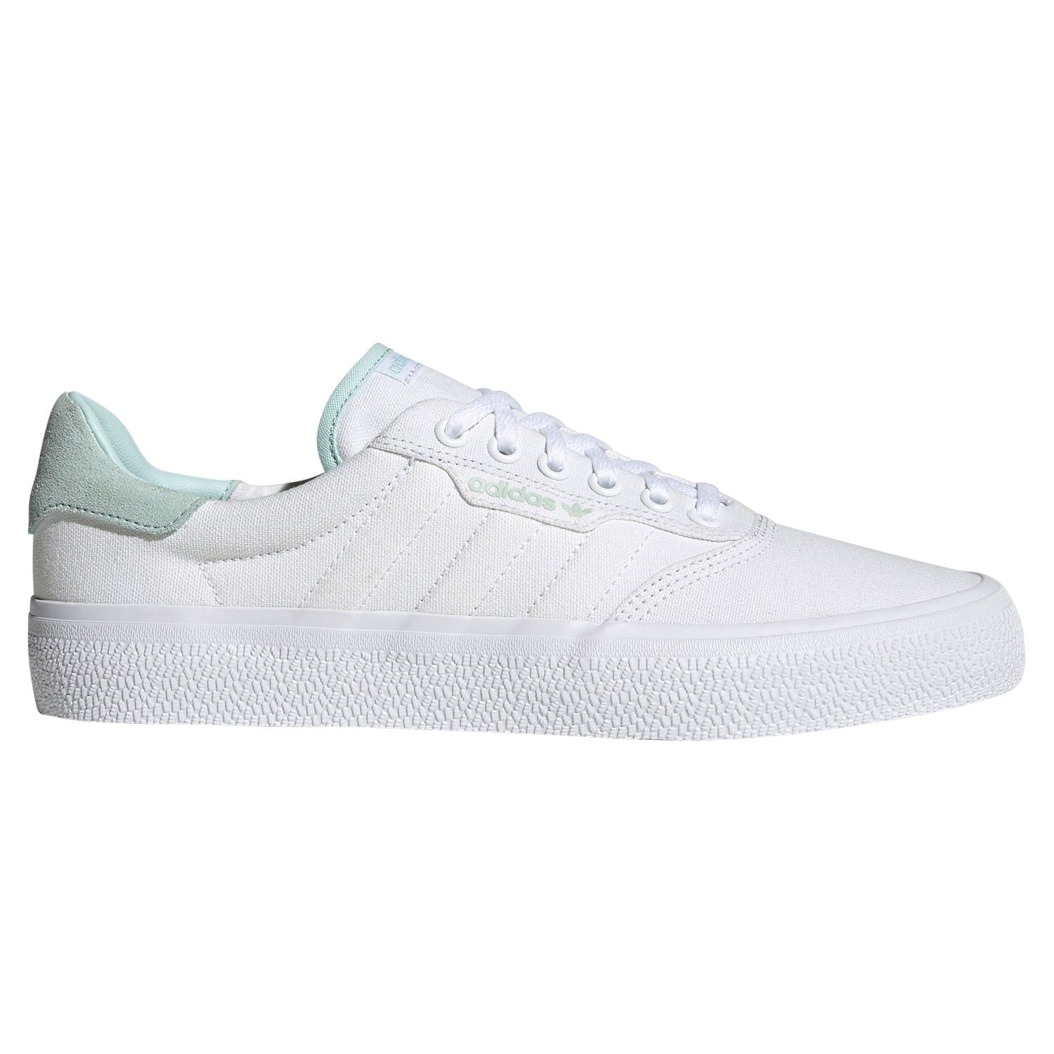 adidas Originals Unisex 3MC Skateboarding Shoes - White/Halo Mint - ViaductClothing - -