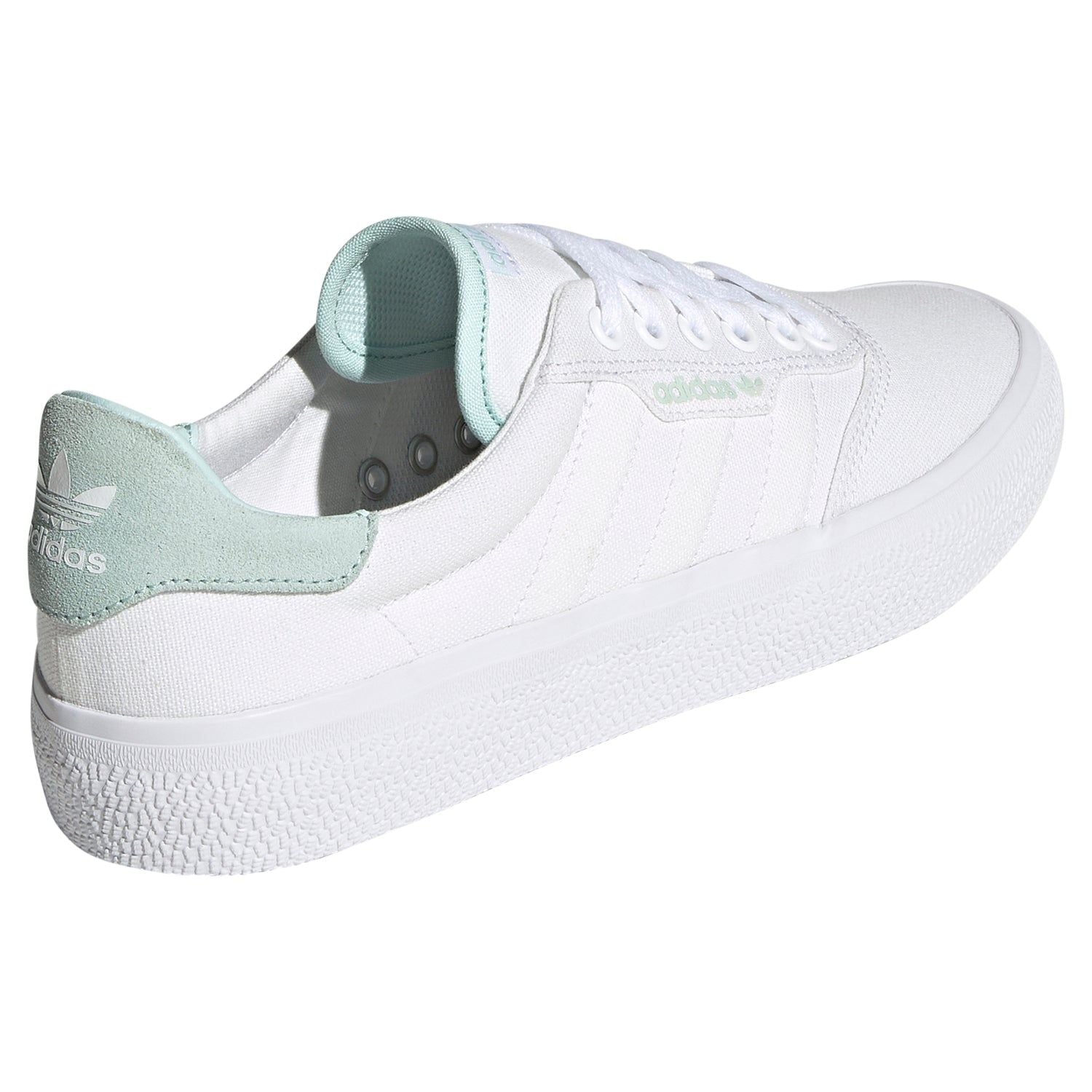 adidas Originals Unisex 3MC Skateboarding Shoes - White/Halo Mint - ViaductClothing - -