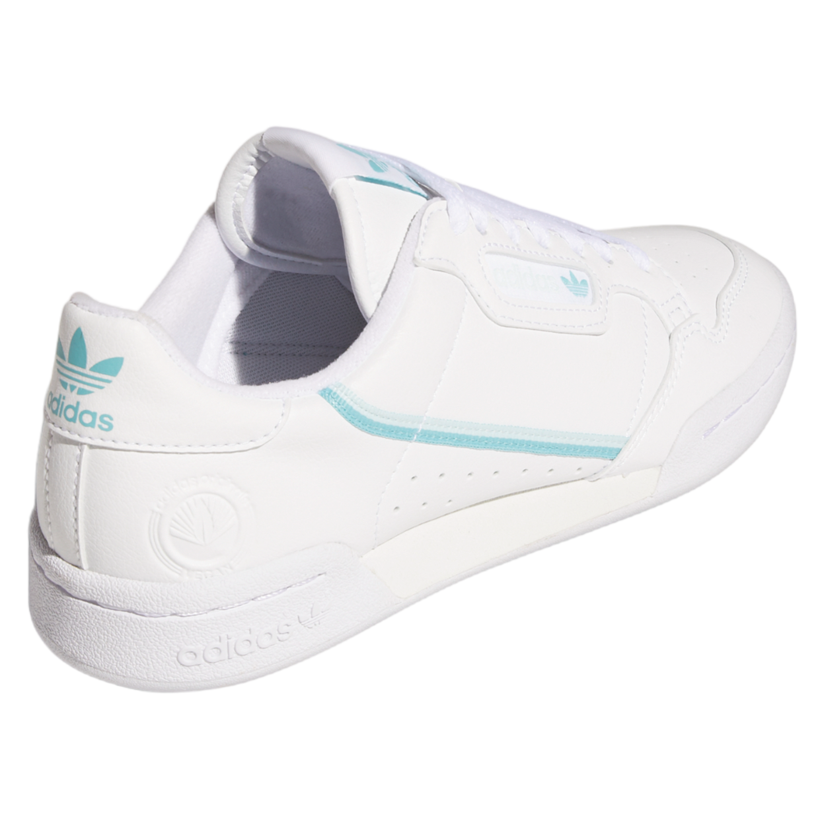 adidas Originals Womens Continental 80 Vegan Trainers - White / Halo Mint - ViaductClothing - -
