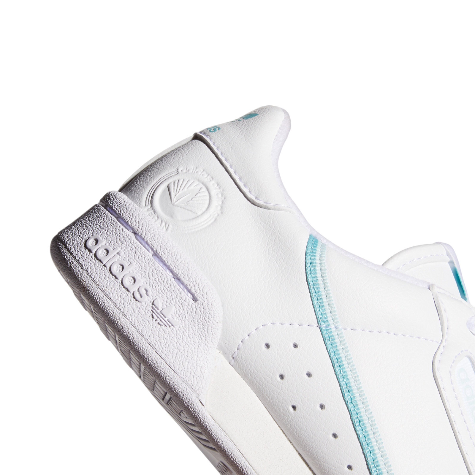 adidas Originals Womens Continental 80 Vegan Trainers - White / Halo Mint - ViaductClothing - -