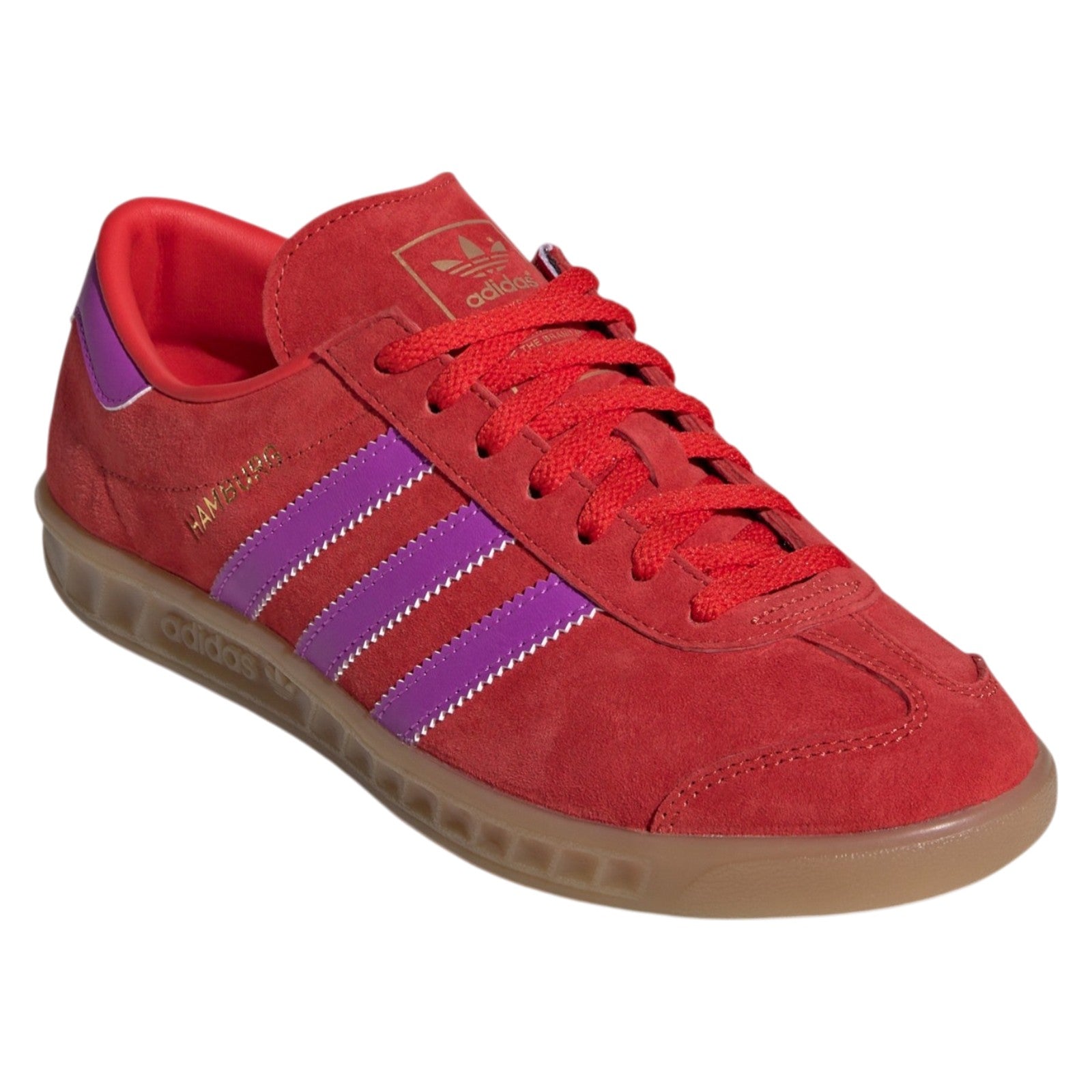 adidas Originals Womens Hamburg Shoes - Red / Purple Burst