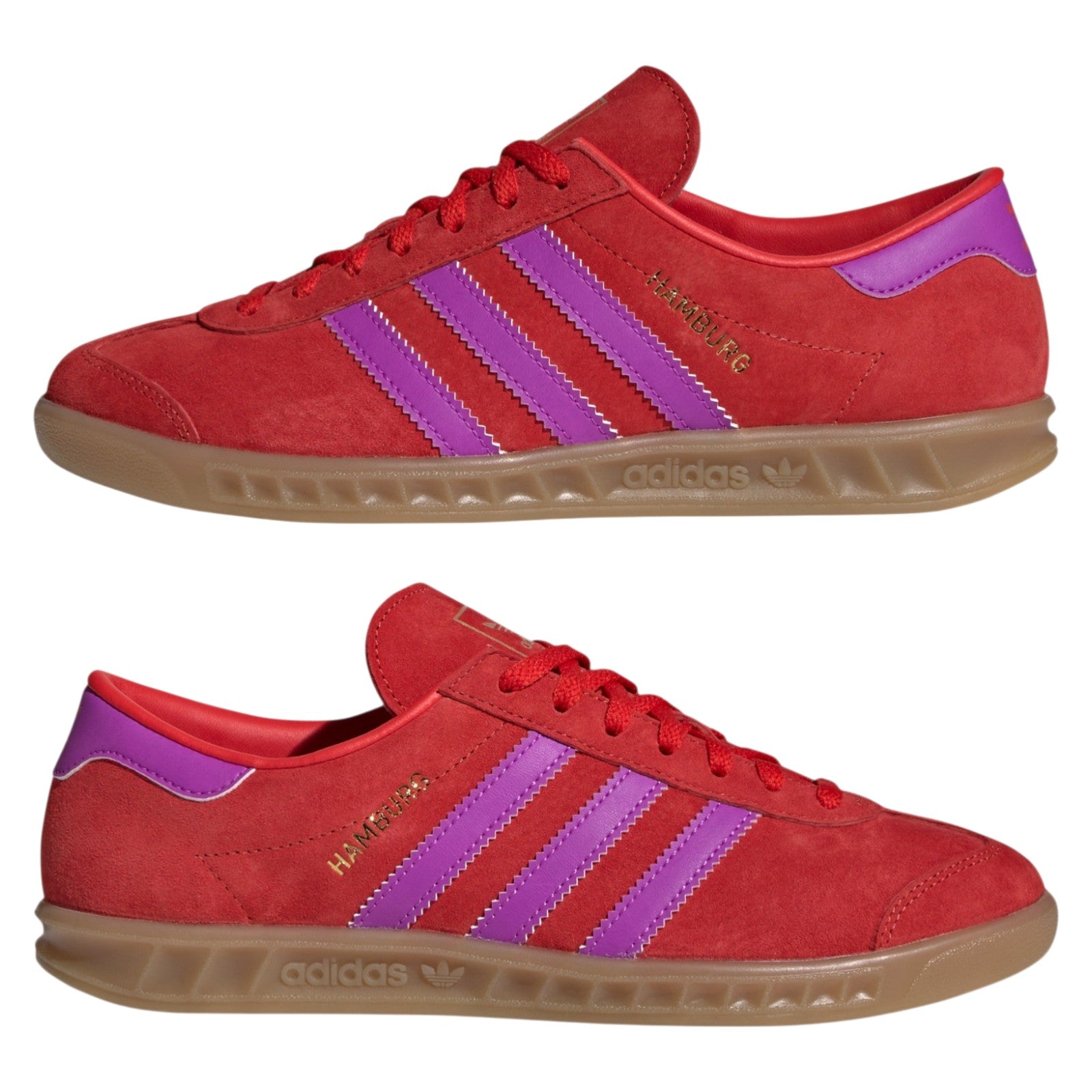 adidas Originals Womens Hamburg Shoes - Red / Purple Burst