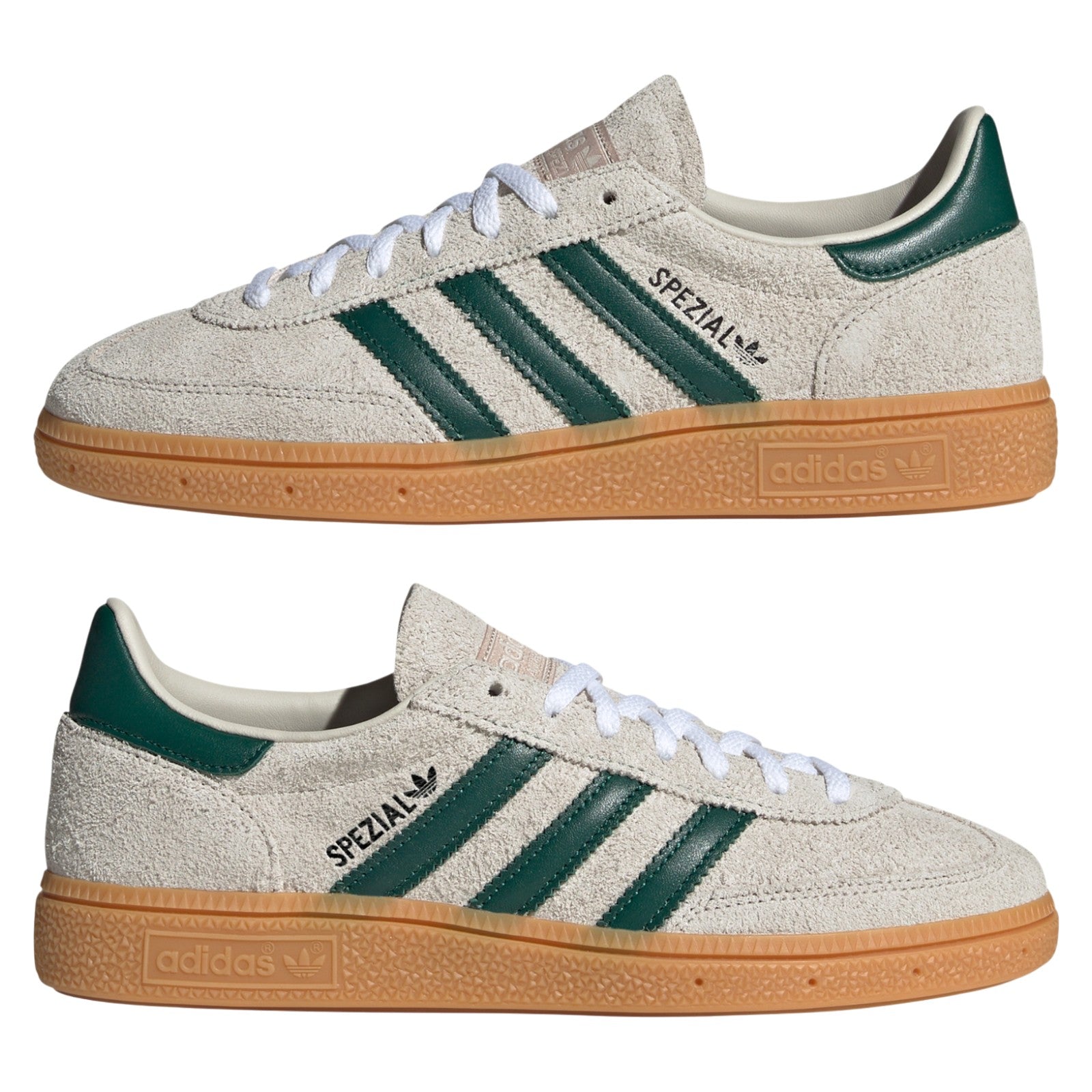 adidas Originals Womens Handball Spezial Shoes - Alumina / Collegiate Green