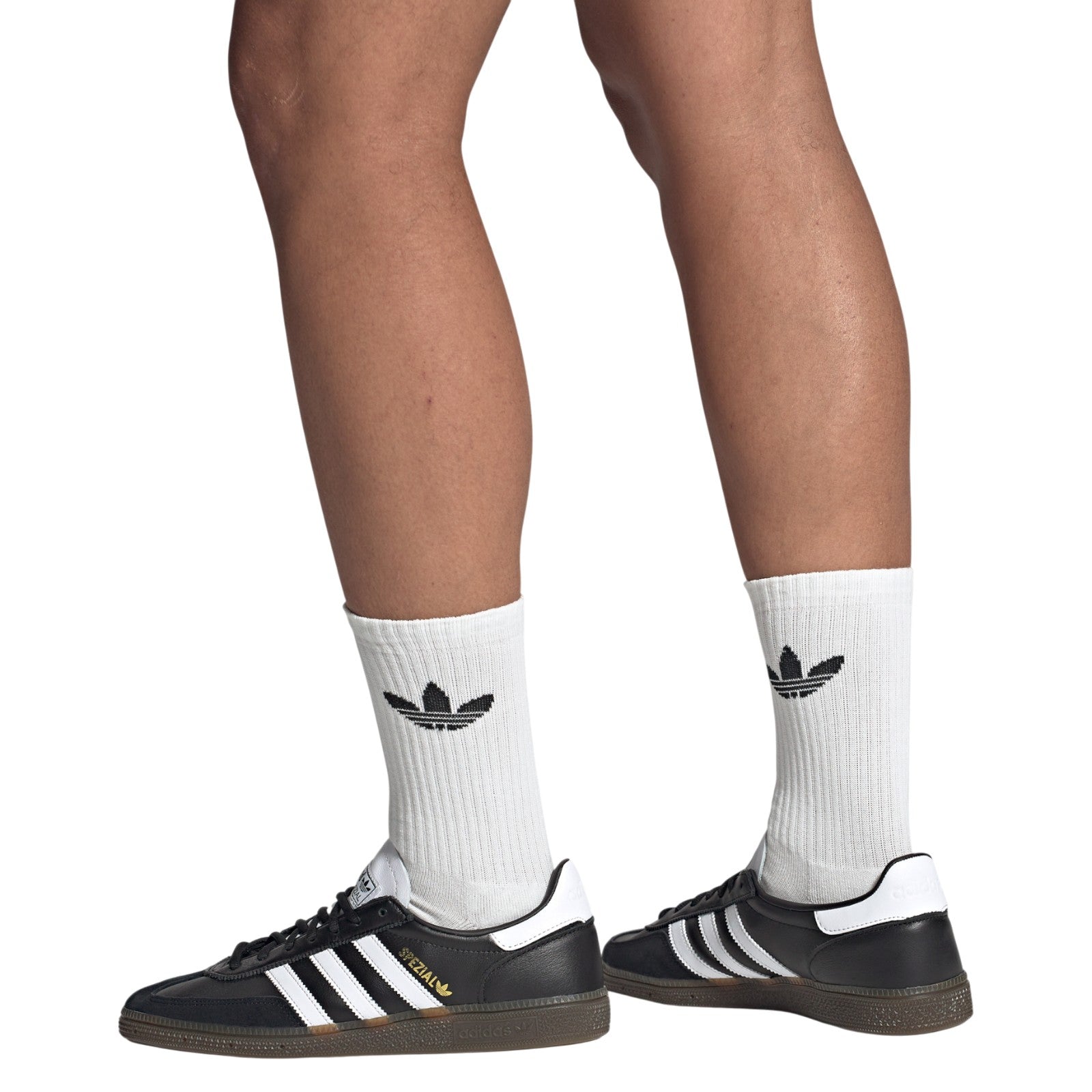 adidas Handball Leather Spezial Shoes - Core Black / Cloud White