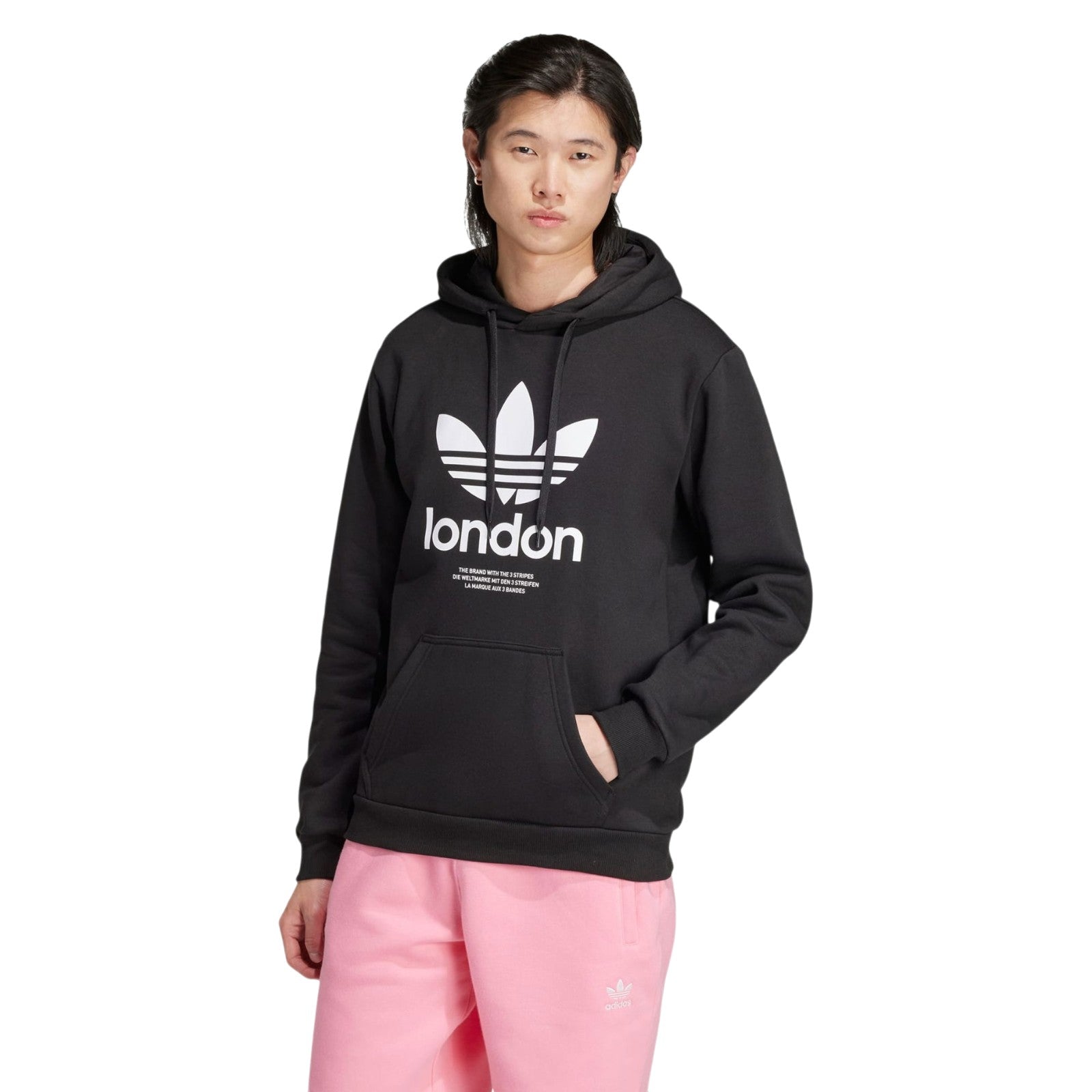 adidas Originals Iconic London Trefoil Hoodie - Black